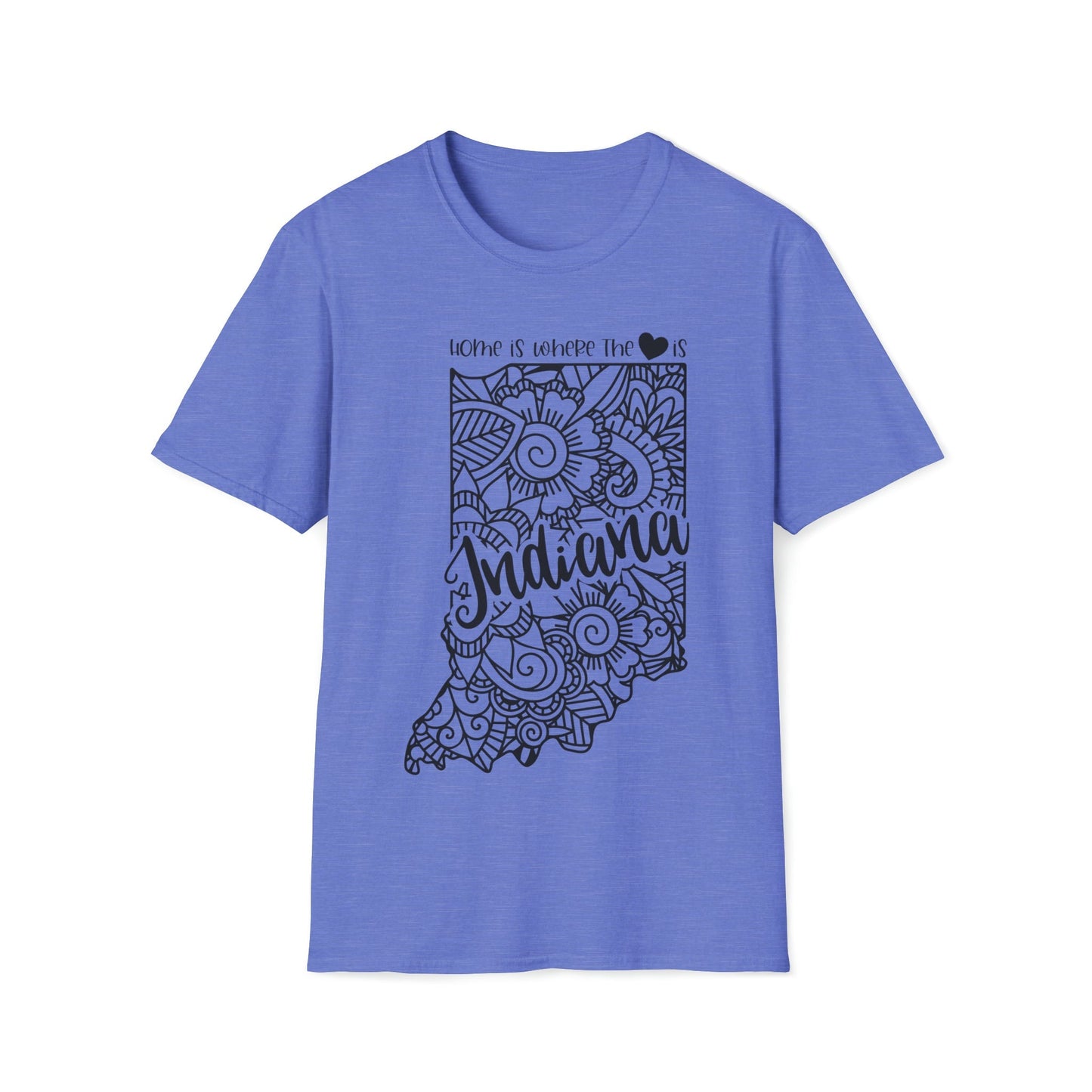 Indiana is Where the Heart is T-Shirt - HMDesignStudioUS