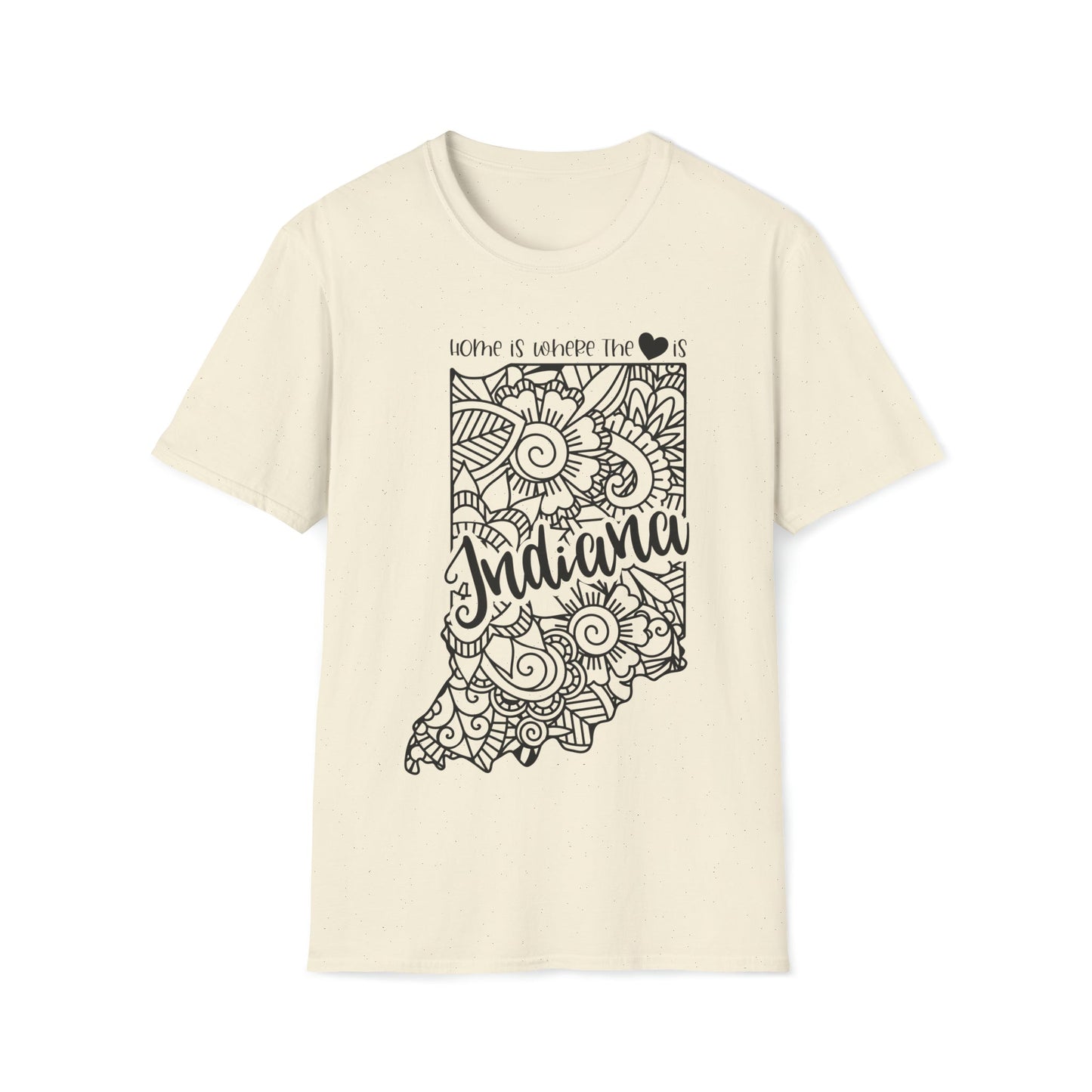 Indiana is Where the Heart is T-Shirt - HMDesignStudioUS
