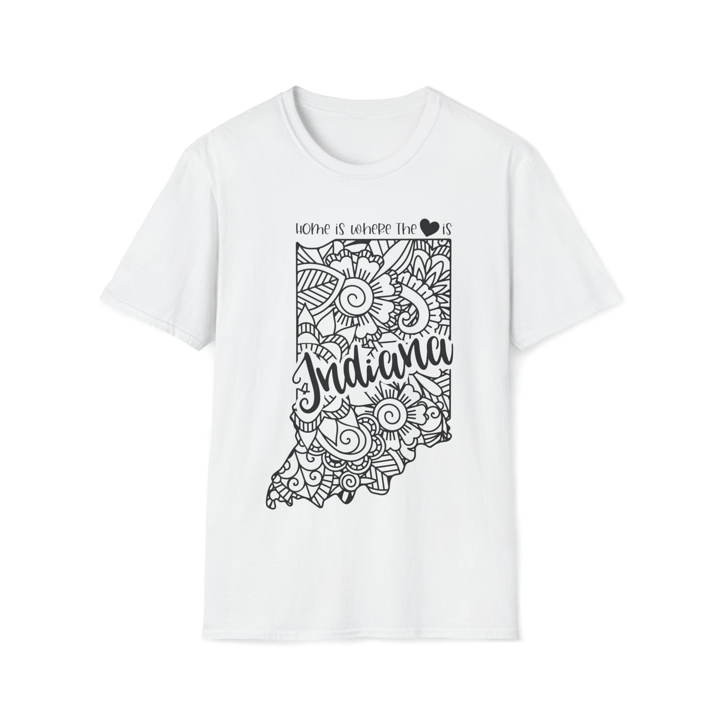 Indiana is Where the Heart is T-Shirt - HMDesignStudioUS