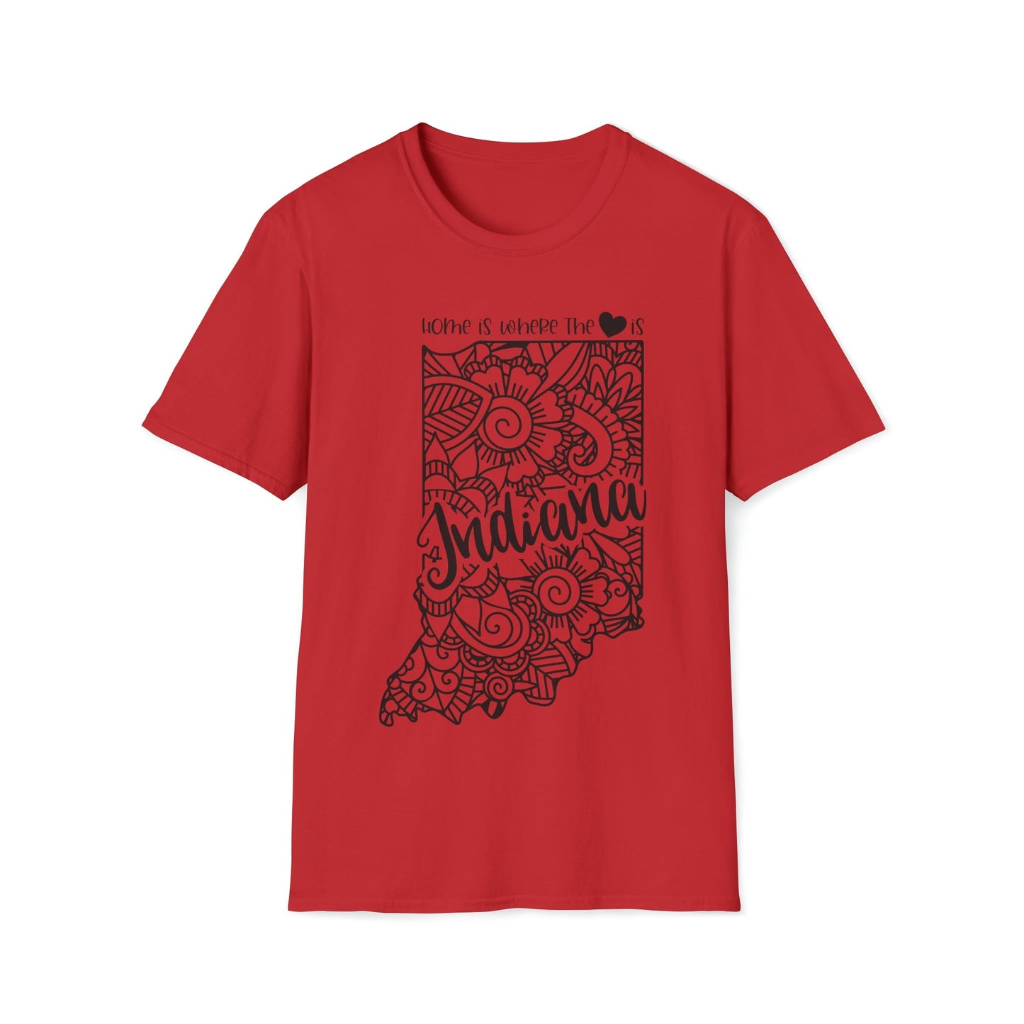 Indiana is Where the Heart is T-Shirt - HMDesignStudioUS