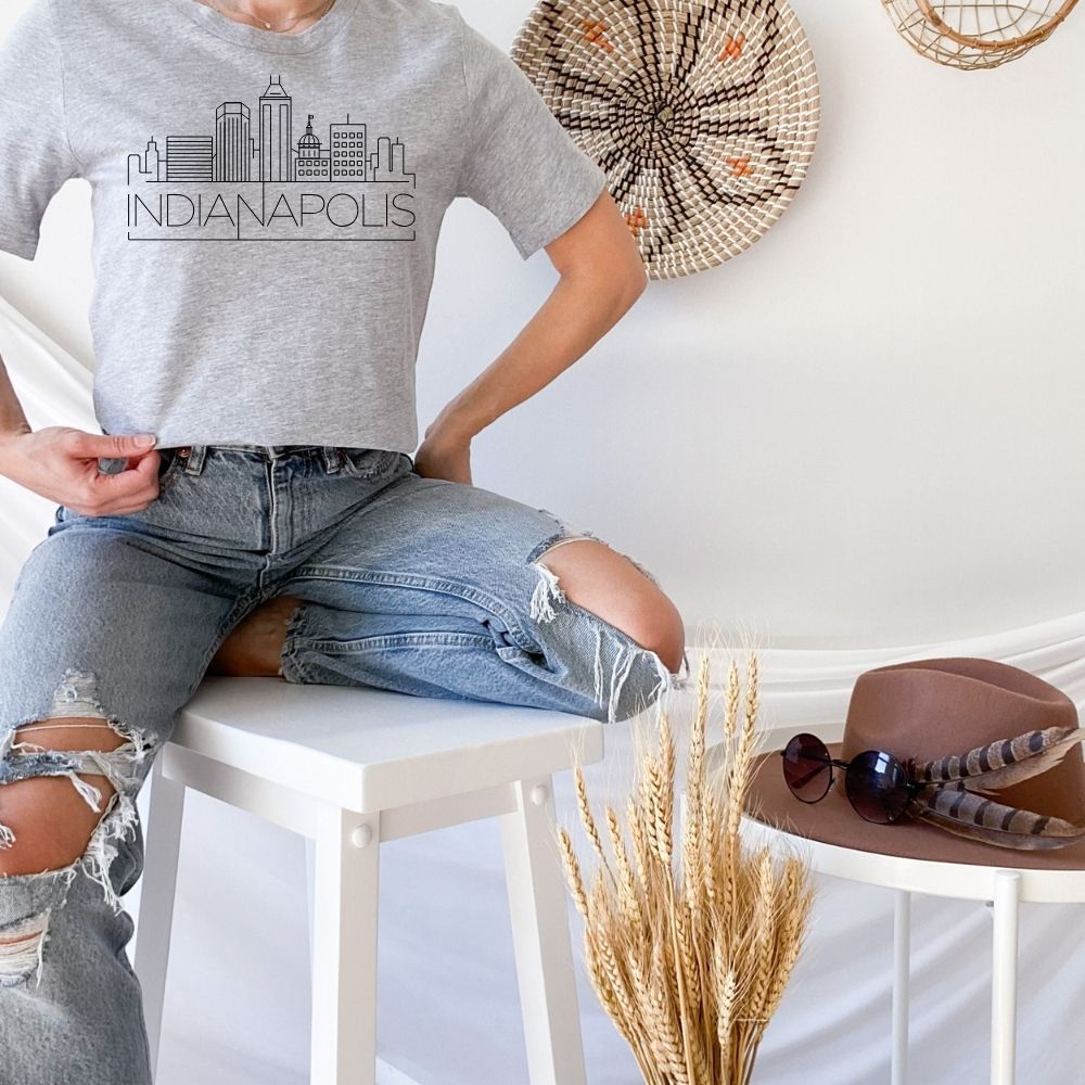 Indianapolis Skyline Shirt - HMDesignStudioUS