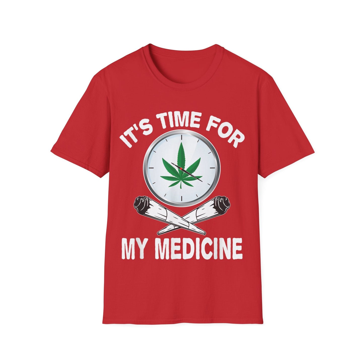 It’s Time for Medicine T-Shirt – Funny Medical Marijuana Graphic Tee | Unisex 420 Apparel for Cannabis Lovers & Stoners - HMDesignStudioUS