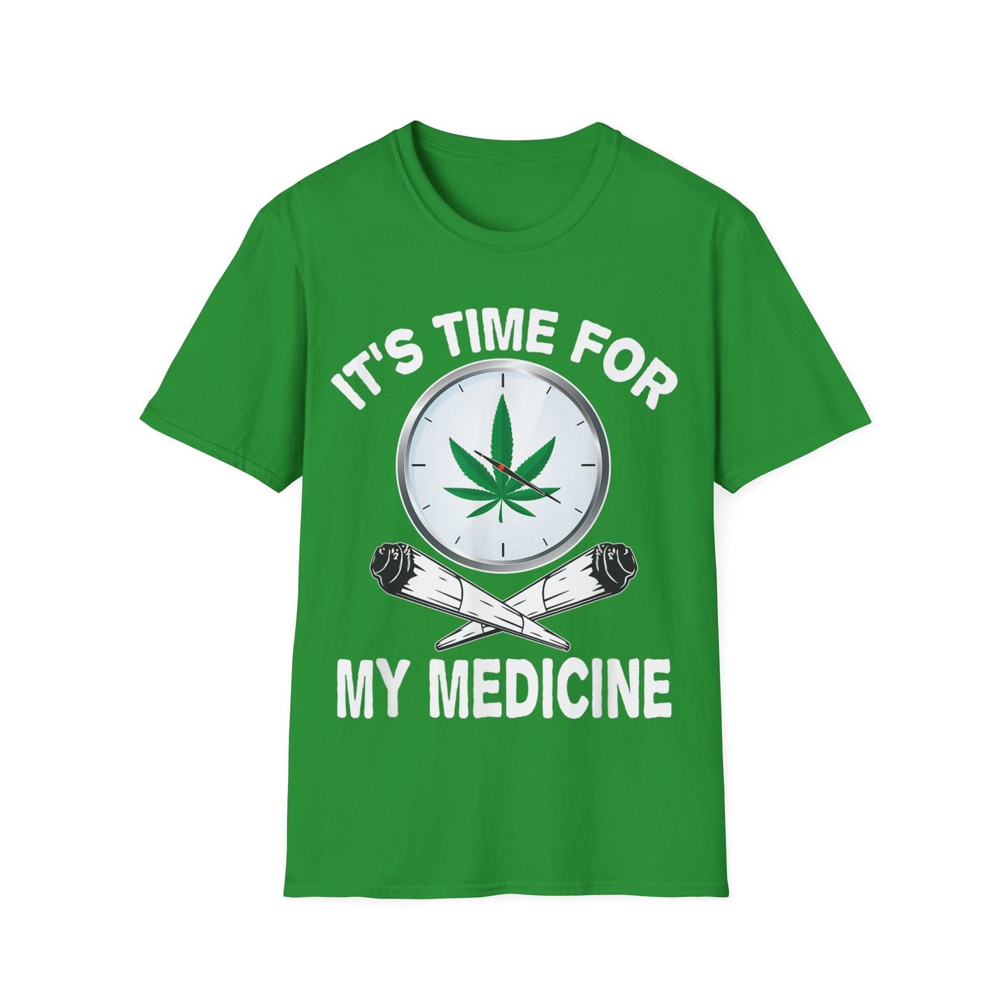 It’s Time for Medicine T-Shirt – Funny Medical Marijuana Graphic Tee | Unisex 420 Apparel for Cannabis Lovers & Stoners - HMDesignStudioUS