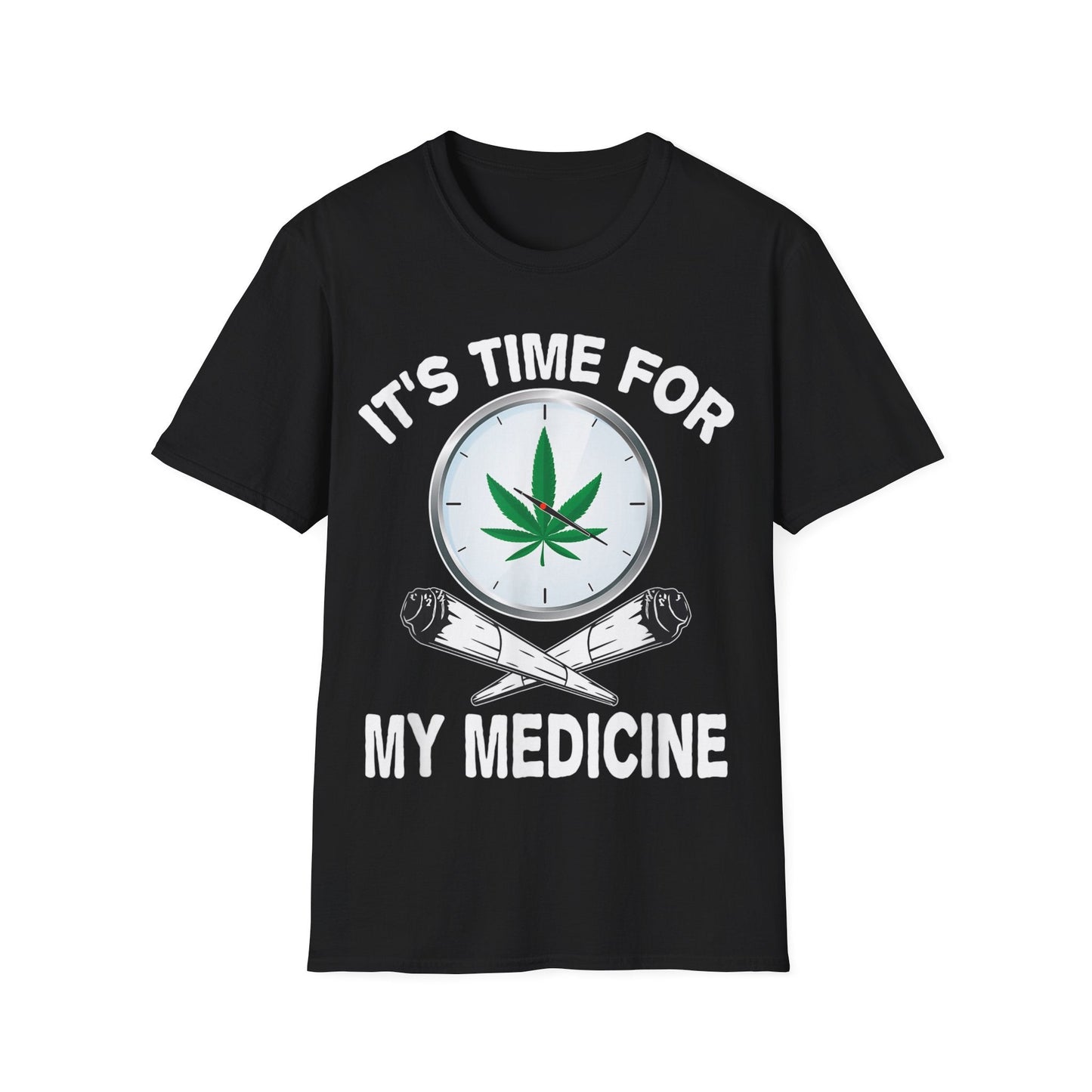 It’s Time for Medicine T-Shirt – Funny Medical Marijuana Graphic Tee | Unisex 420 Apparel for Cannabis Lovers & Stoners - HMDesignStudioUS