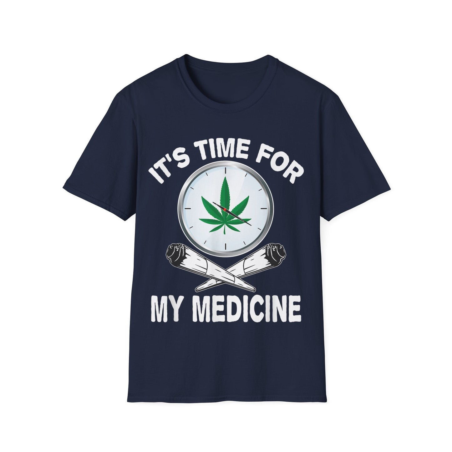 It’s Time for Medicine T-Shirt – Funny Medical Marijuana Graphic Tee | Unisex 420 Apparel for Cannabis Lovers & Stoners - HMDesignStudioUS