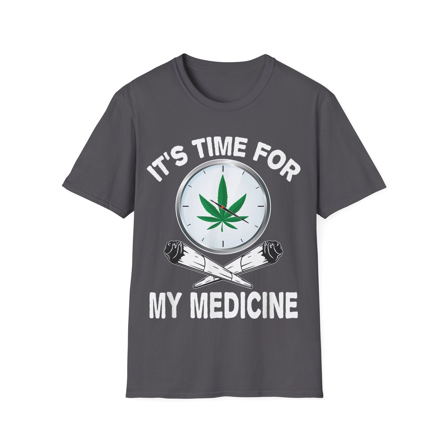 It’s Time for Medicine T-Shirt – Funny Medical Marijuana Graphic Tee | Unisex 420 Apparel for Cannabis Lovers & Stoners - HMDesignStudioUS