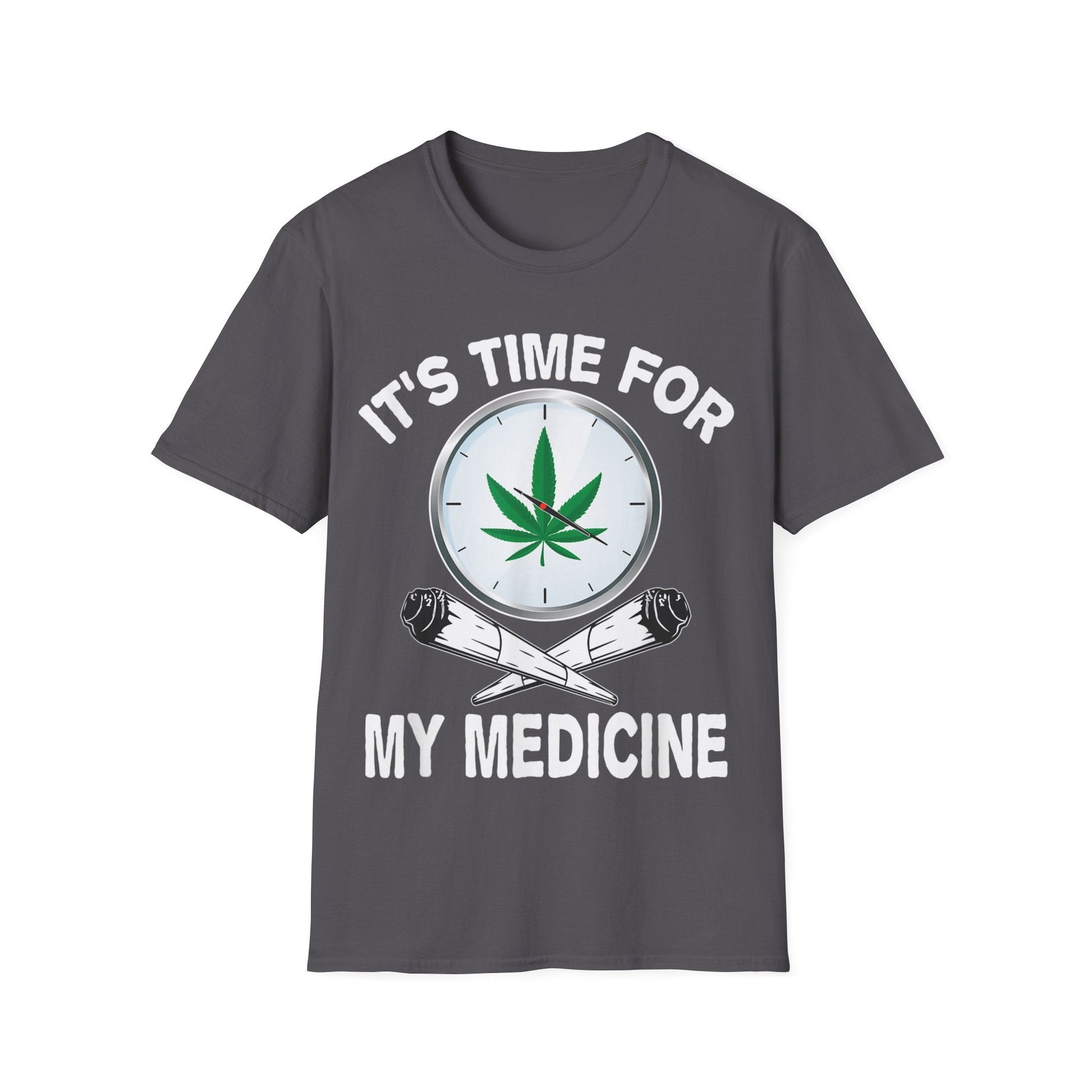 It’s Time for Medicine T-Shirt – Funny Medical Marijuana Graphic Tee | Unisex 420 Apparel for Cannabis Lovers & Stoners - HMDesignStudioUS