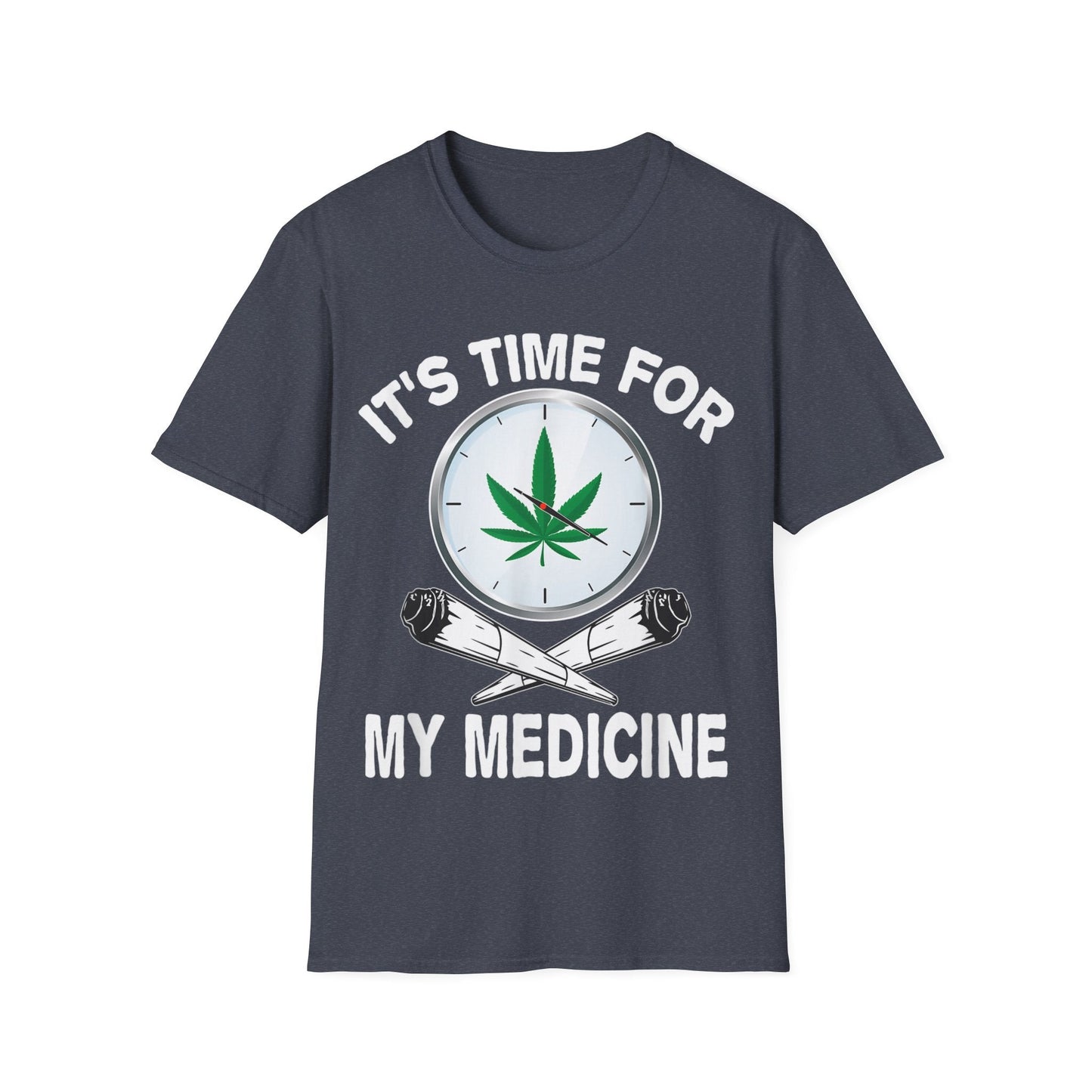 It’s Time for Medicine T-Shirt – Funny Medical Marijuana Graphic Tee | Unisex 420 Apparel for Cannabis Lovers & Stoners - HMDesignStudioUS