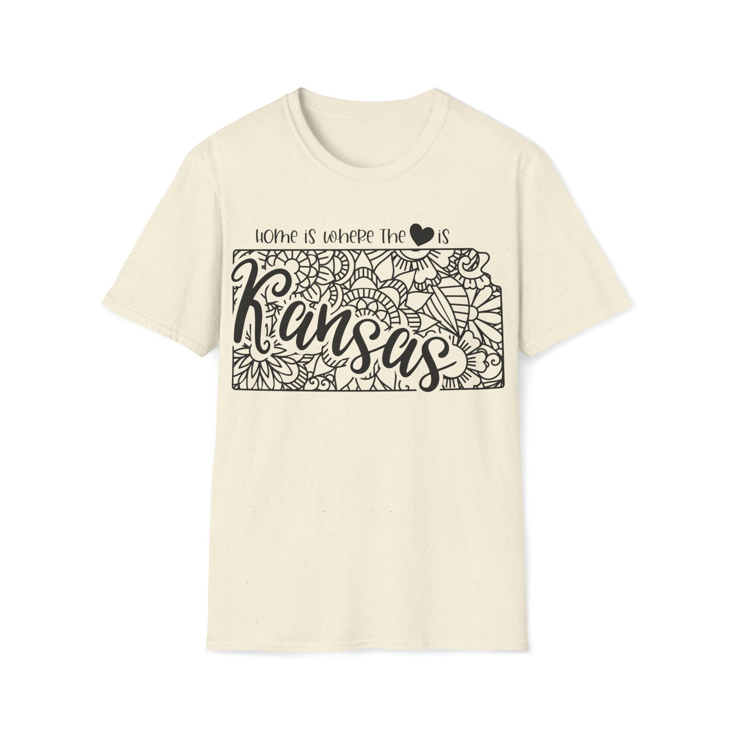 Kansas is Where the Heart is T-Shirt - HMDesignStudioUS
