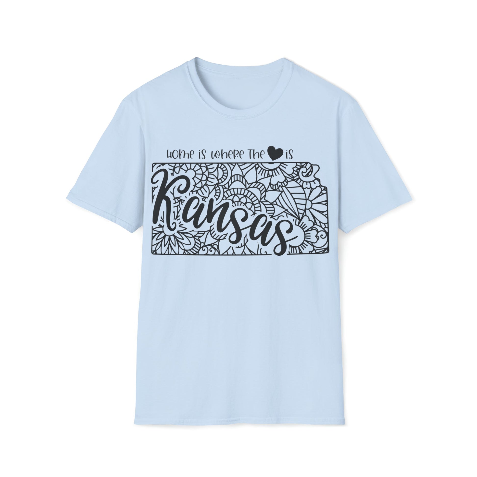 Kansas is Where the Heart is T-Shirt - HMDesignStudioUS