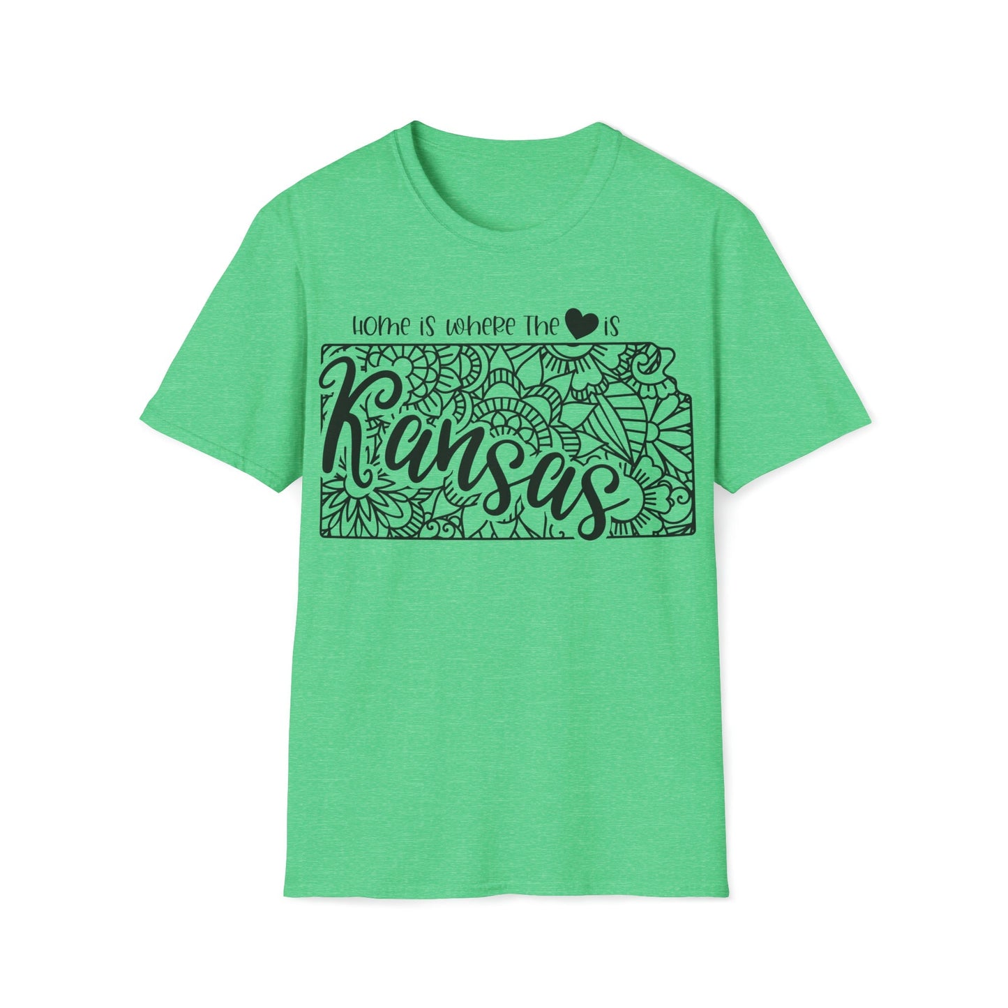 Kansas is Where the Heart is T-Shirt - HMDesignStudioUS
