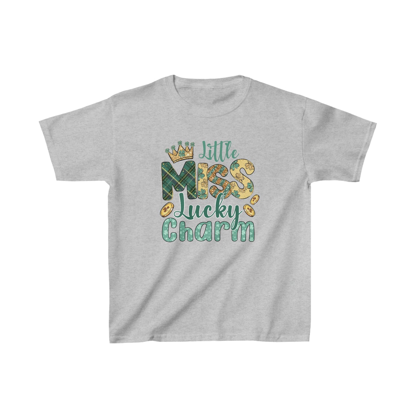 Little Miss Lucky Charm St. Patrick's Day Kids T-Shirt - HMDesignStudioUS
