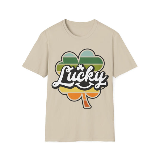 Lucky Shamrock St. Patty's Day Retro T-Shirt - HMDesignStudioUS
