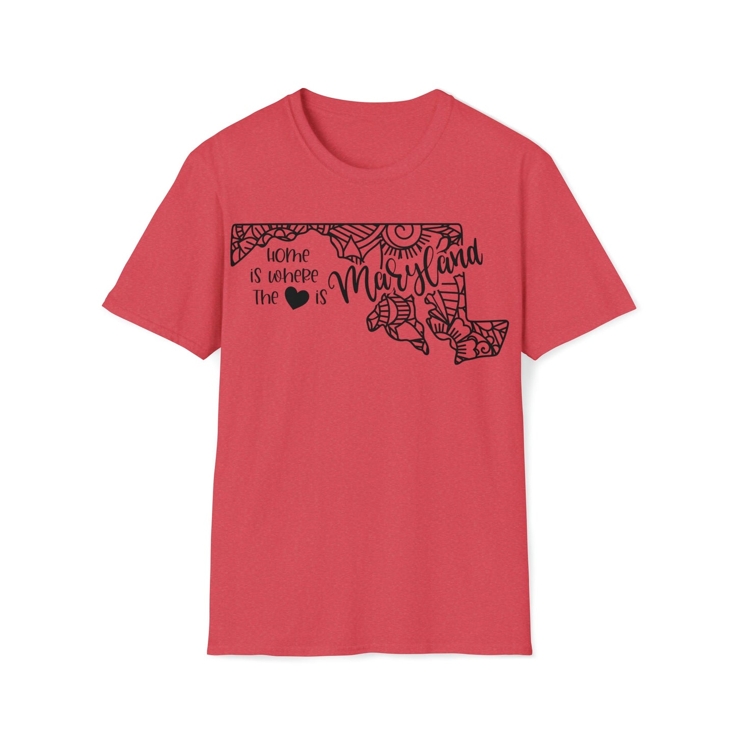 Maryland is Where the Heart is T-Shirt - HMDesignStudioUS