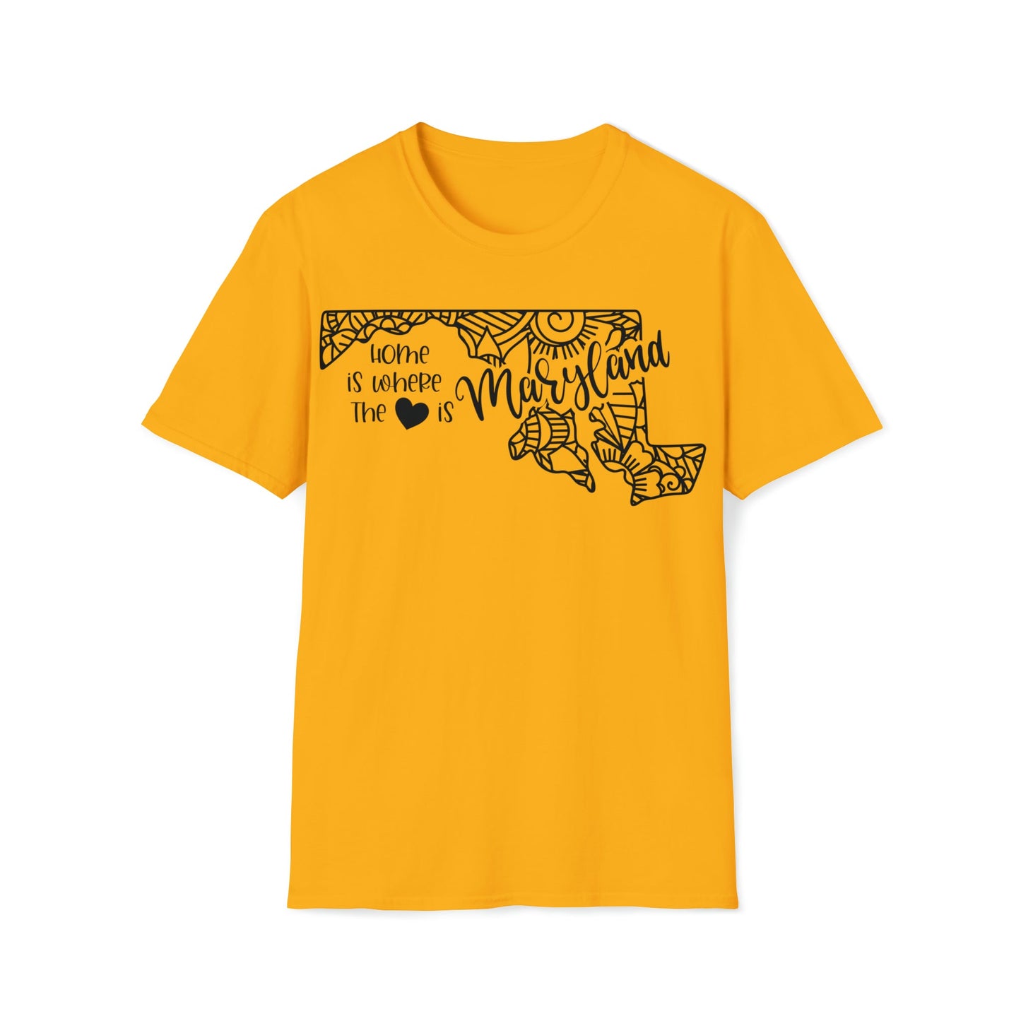 Maryland is Where the Heart is T-Shirt - HMDesignStudioUS