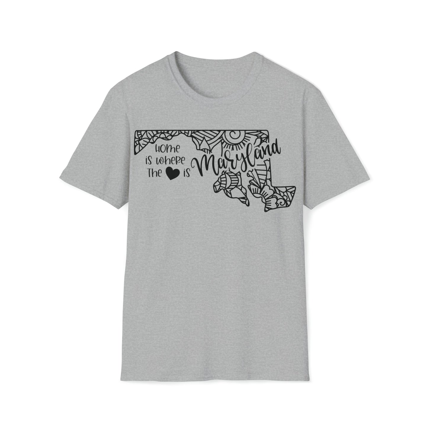 Maryland is Where the Heart is T-Shirt - HMDesignStudioUS
