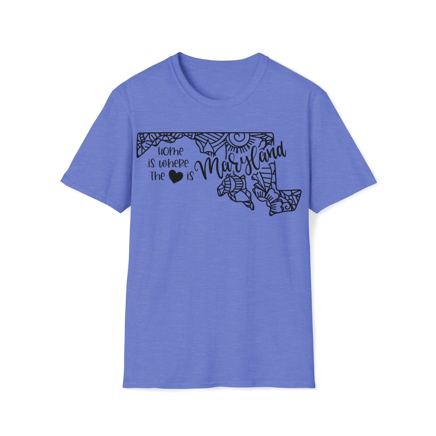 Maryland is Where the Heart is T-Shirt - HMDesignStudioUS