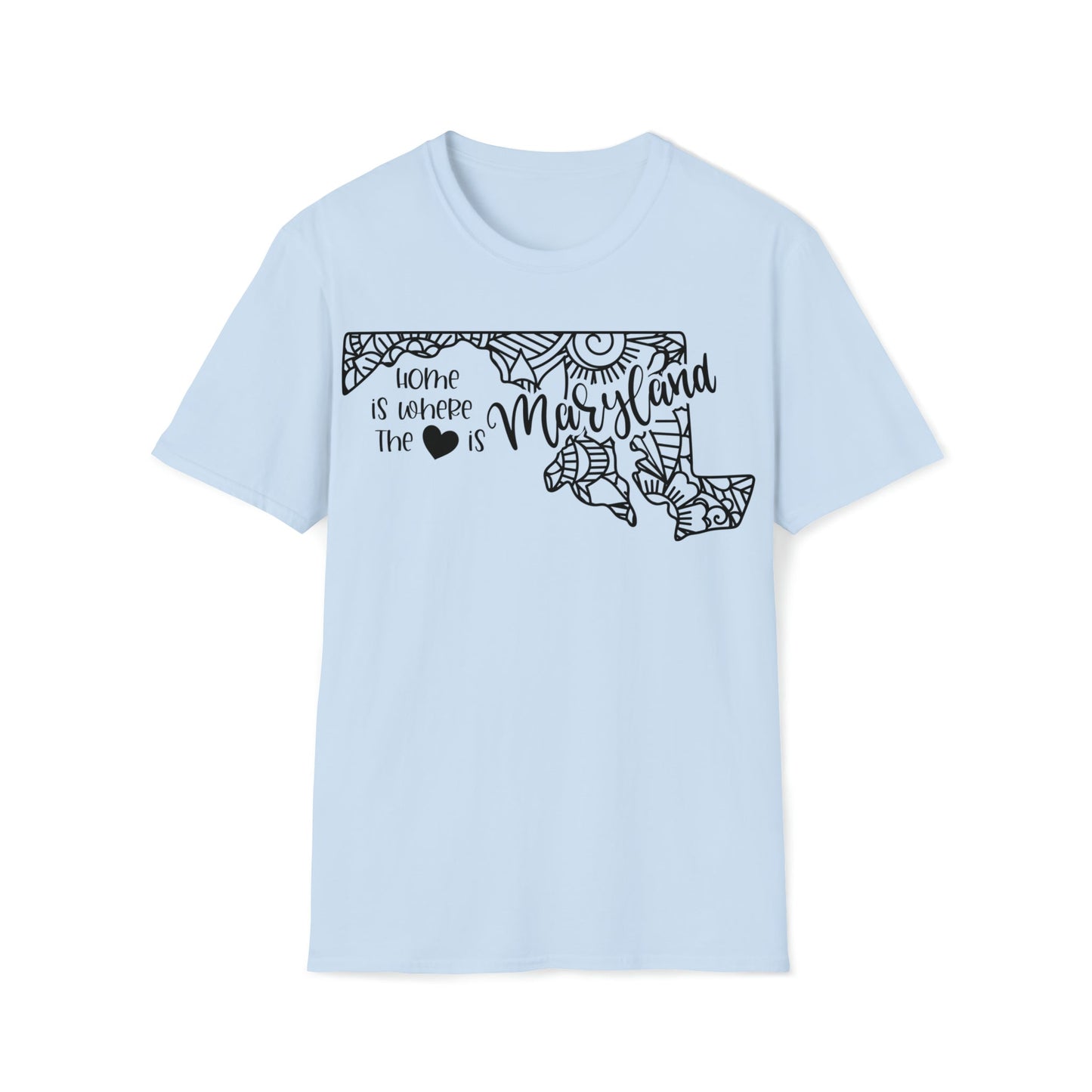 Maryland is Where the Heart is T-Shirt - HMDesignStudioUS