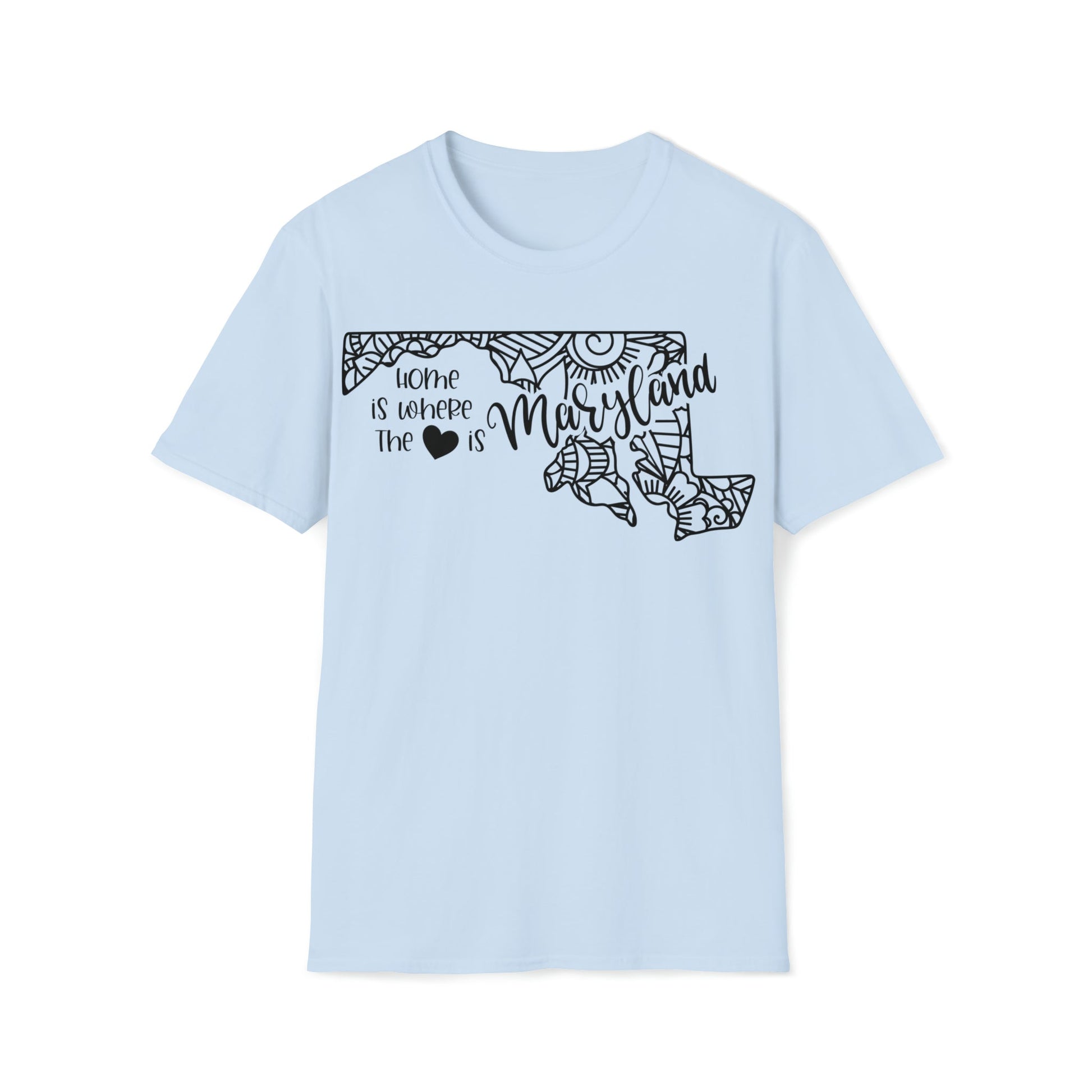 Maryland is Where the Heart is T-Shirt - HMDesignStudioUS