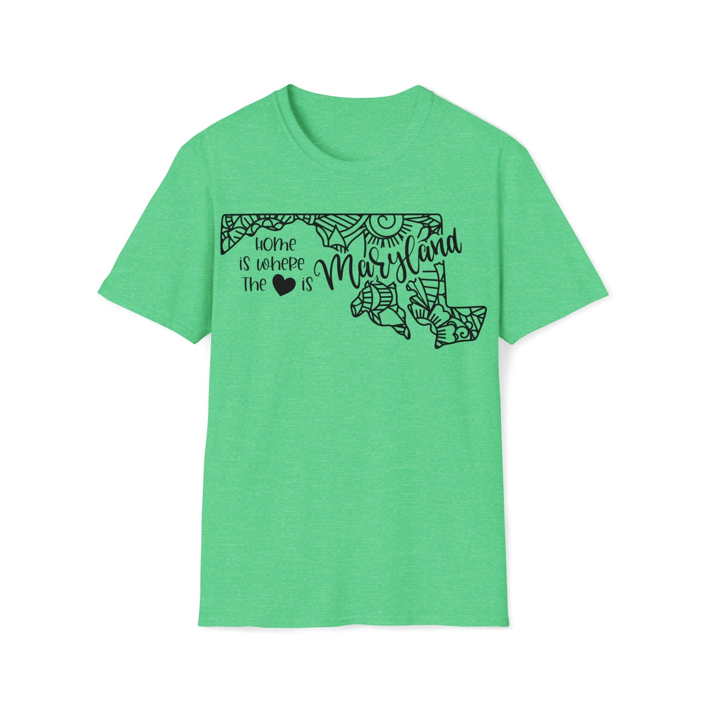 Maryland is Where the Heart is T-Shirt - HMDesignStudioUS