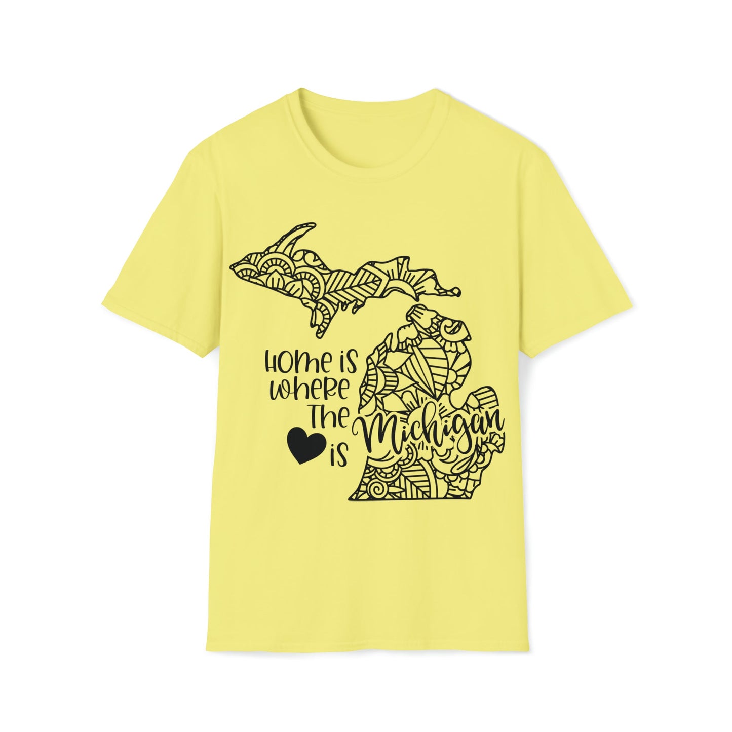 Michigan is Where the Heart is T-Shirt - HMDesignStudioUS