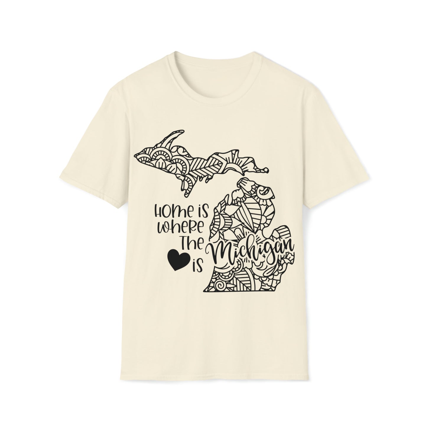 Michigan is Where the Heart is T-Shirt - HMDesignStudioUS