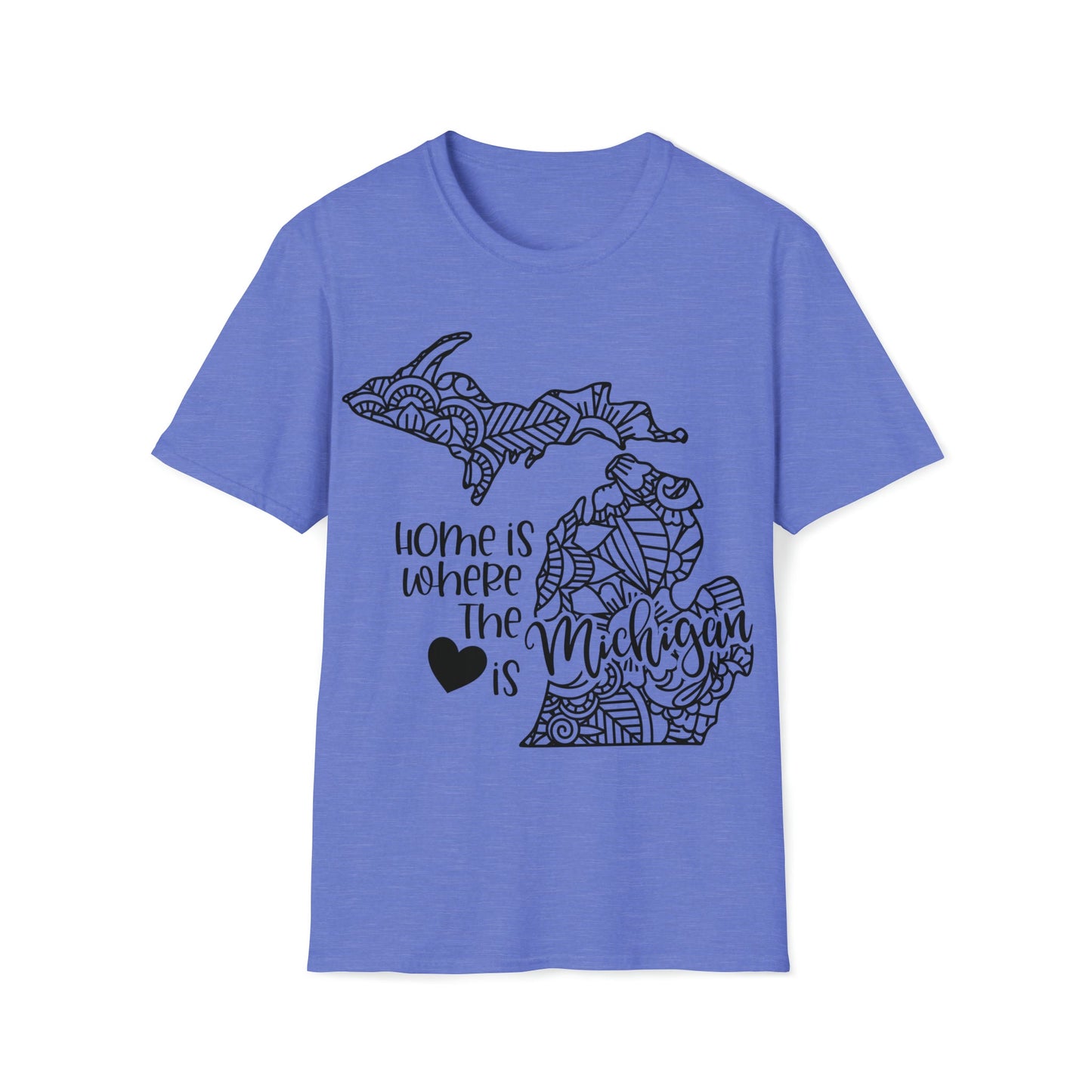 Michigan is Where the Heart is T-Shirt - HMDesignStudioUS