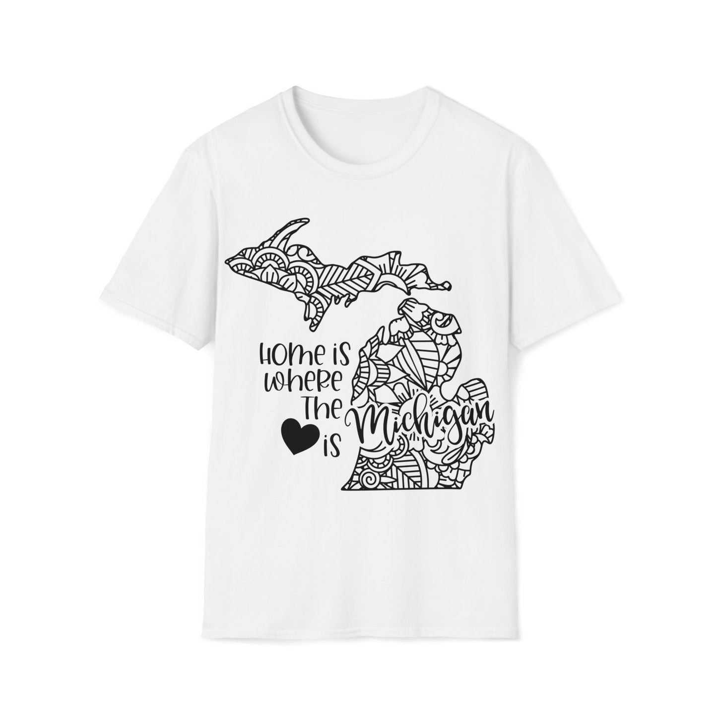 Michigan is Where the Heart is T-Shirt - HMDesignStudioUS