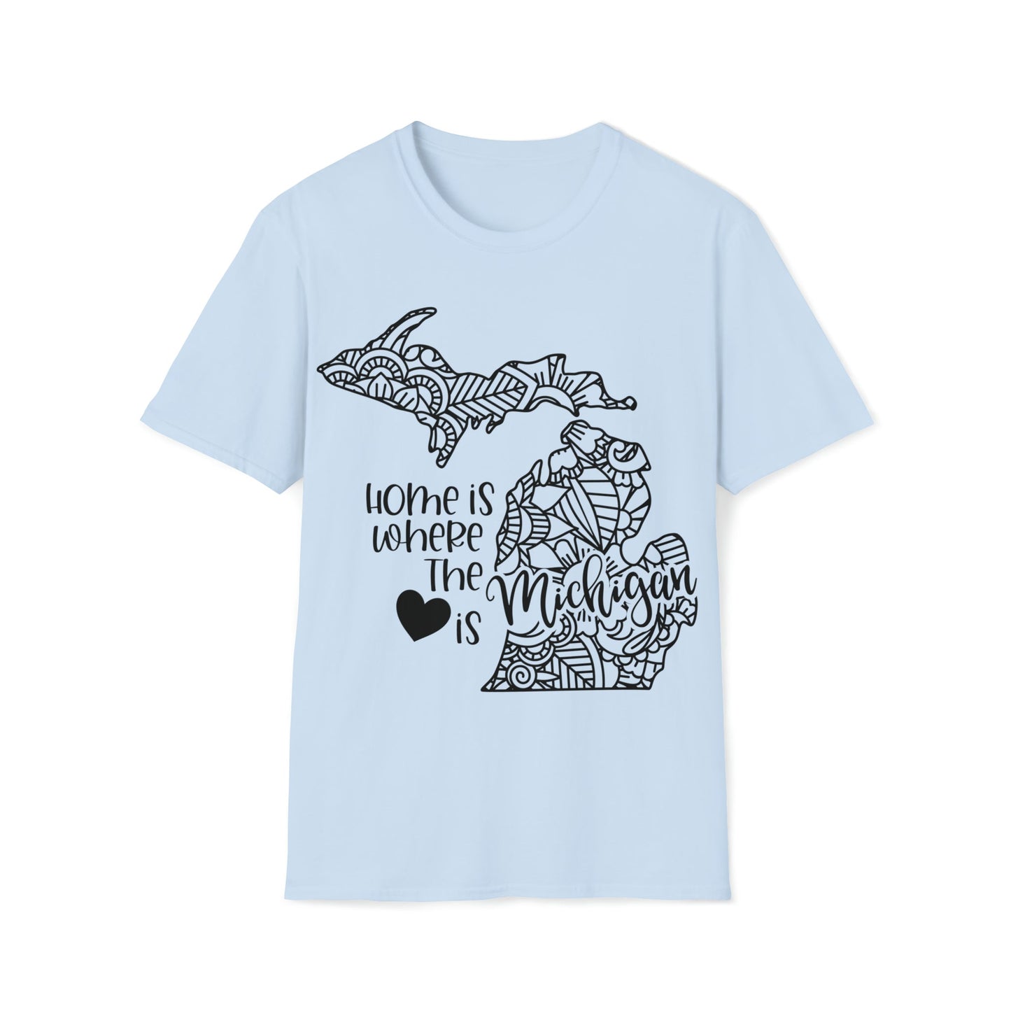 Michigan is Where the Heart is T-Shirt - HMDesignStudioUS