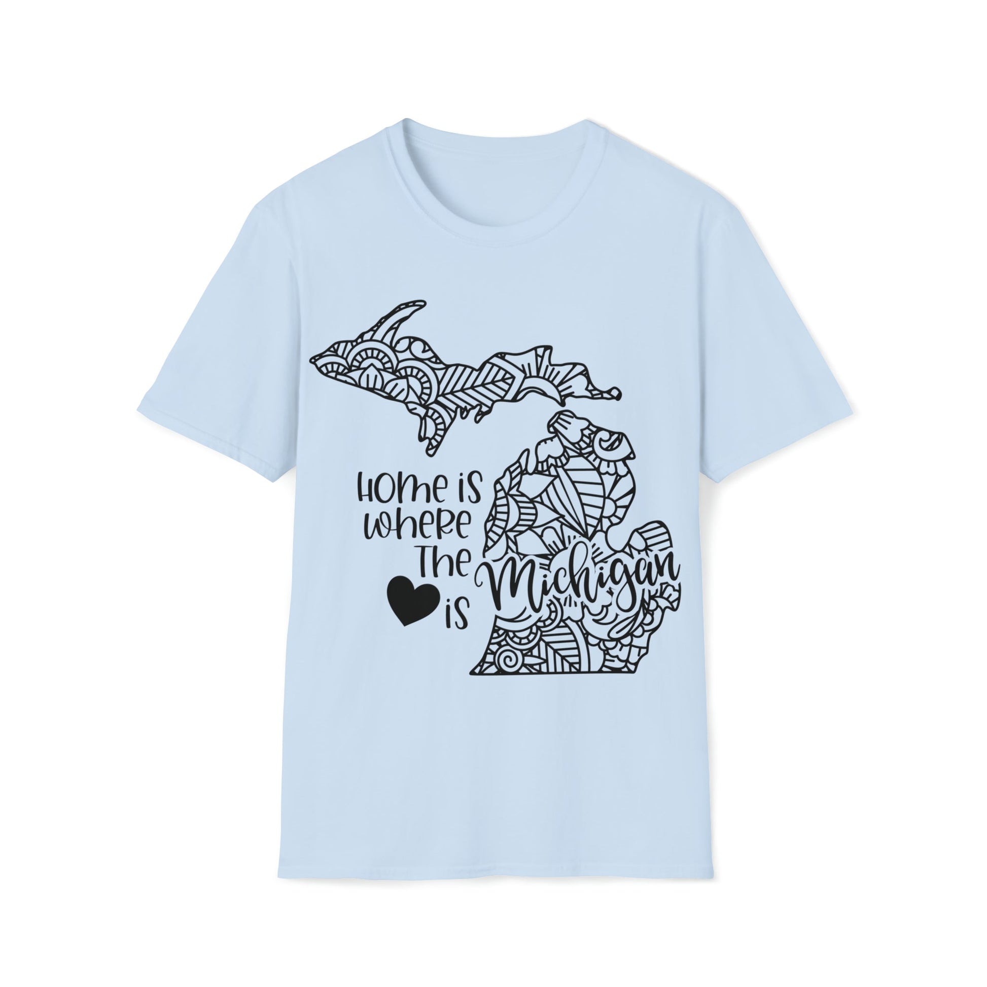 Michigan is Where the Heart is T-Shirt - HMDesignStudioUS