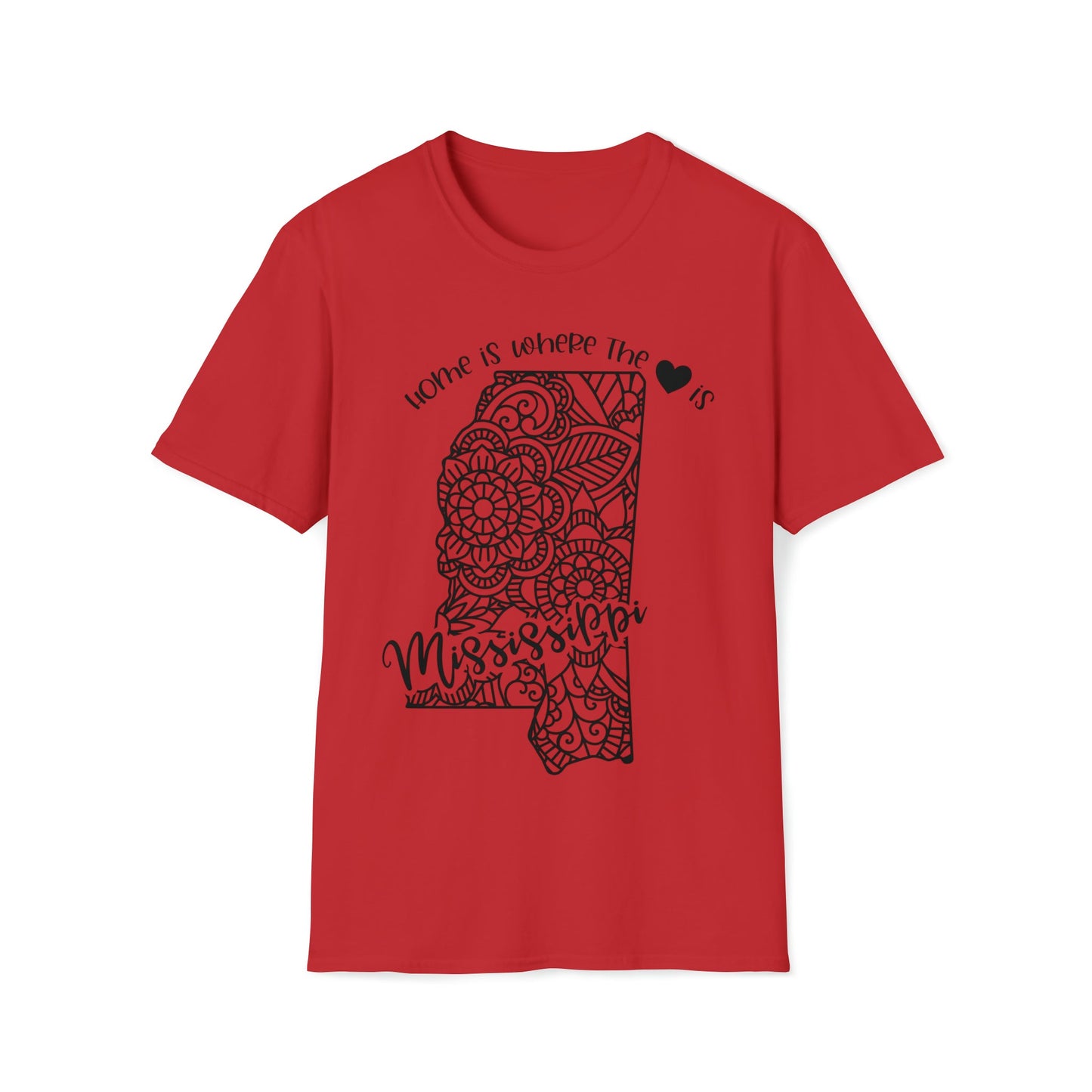 Mississippi is Where the Heart is T-Shirt - HMDesignStudioUS