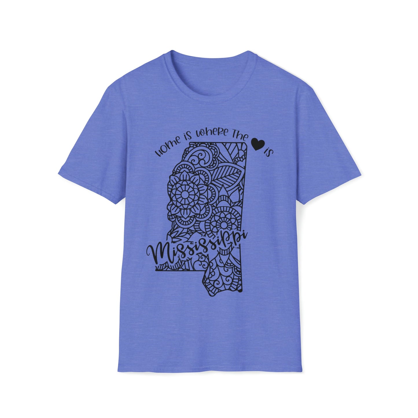 Mississippi is Where the Heart is T-Shirt - HMDesignStudioUS