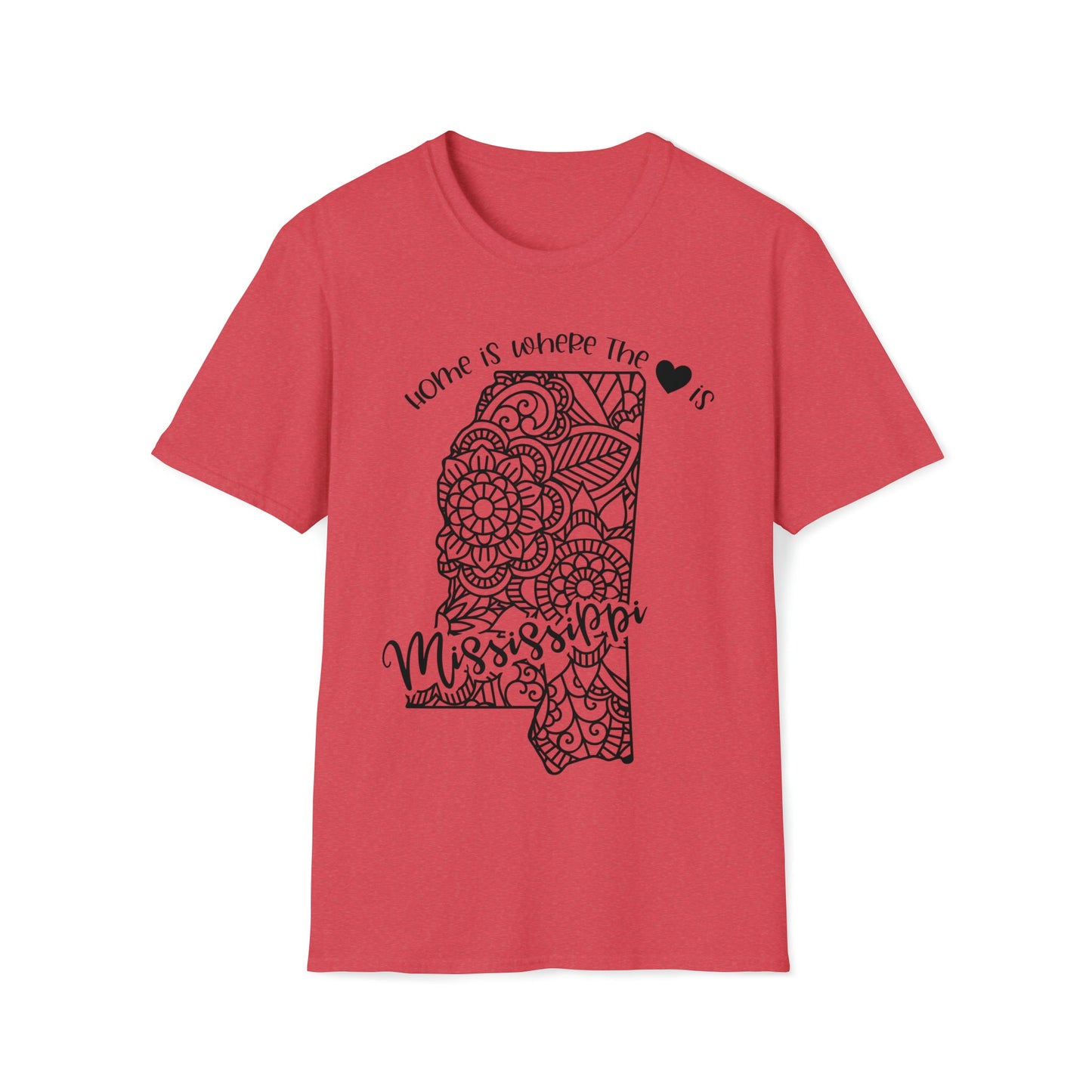 Mississippi is Where the Heart is T-Shirt - HMDesignStudioUS