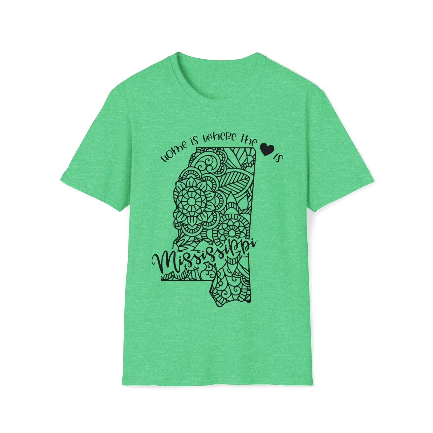 Mississippi is Where the Heart is T-Shirt - HMDesignStudioUS