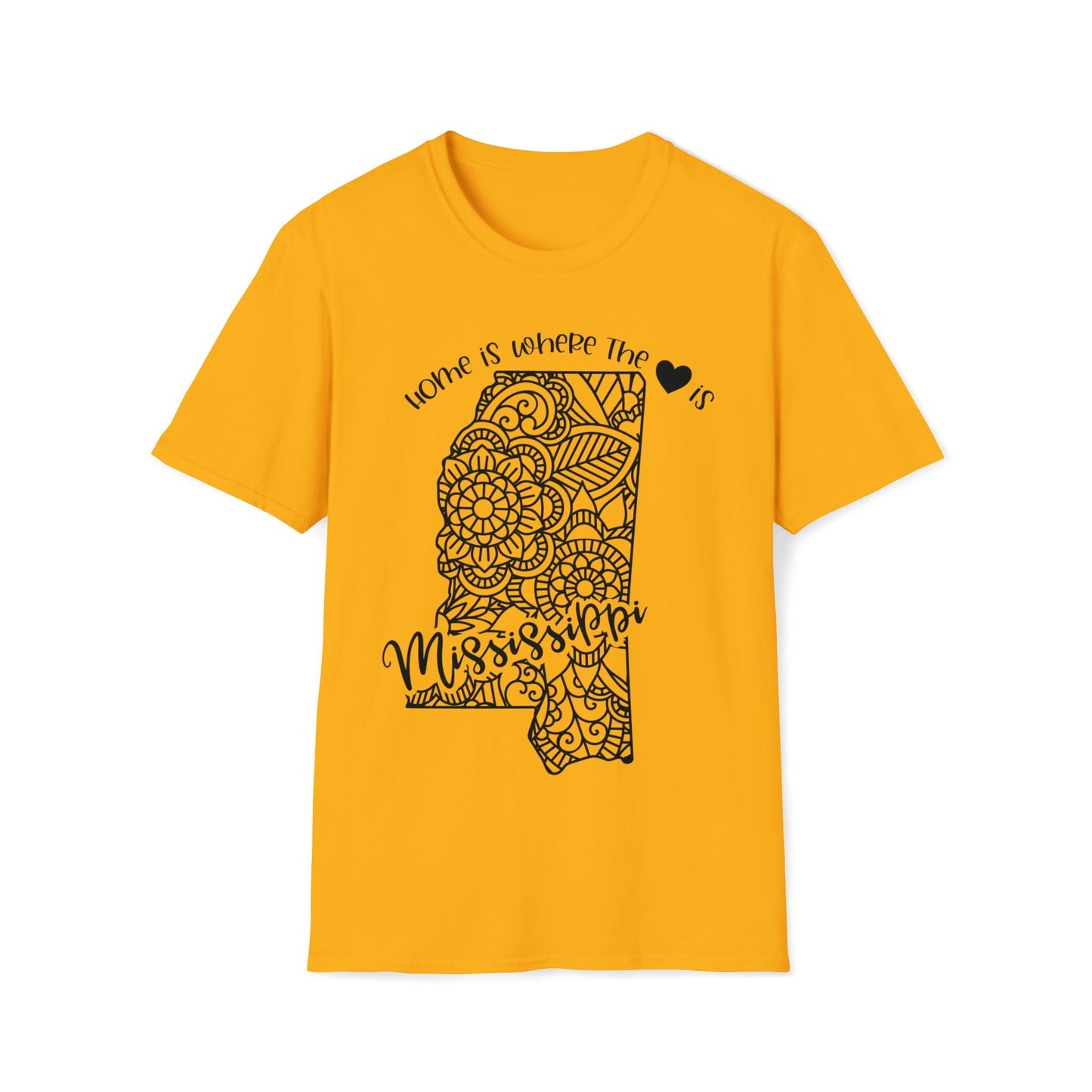 Mississippi is Where the Heart is T-Shirt - HMDesignStudioUS