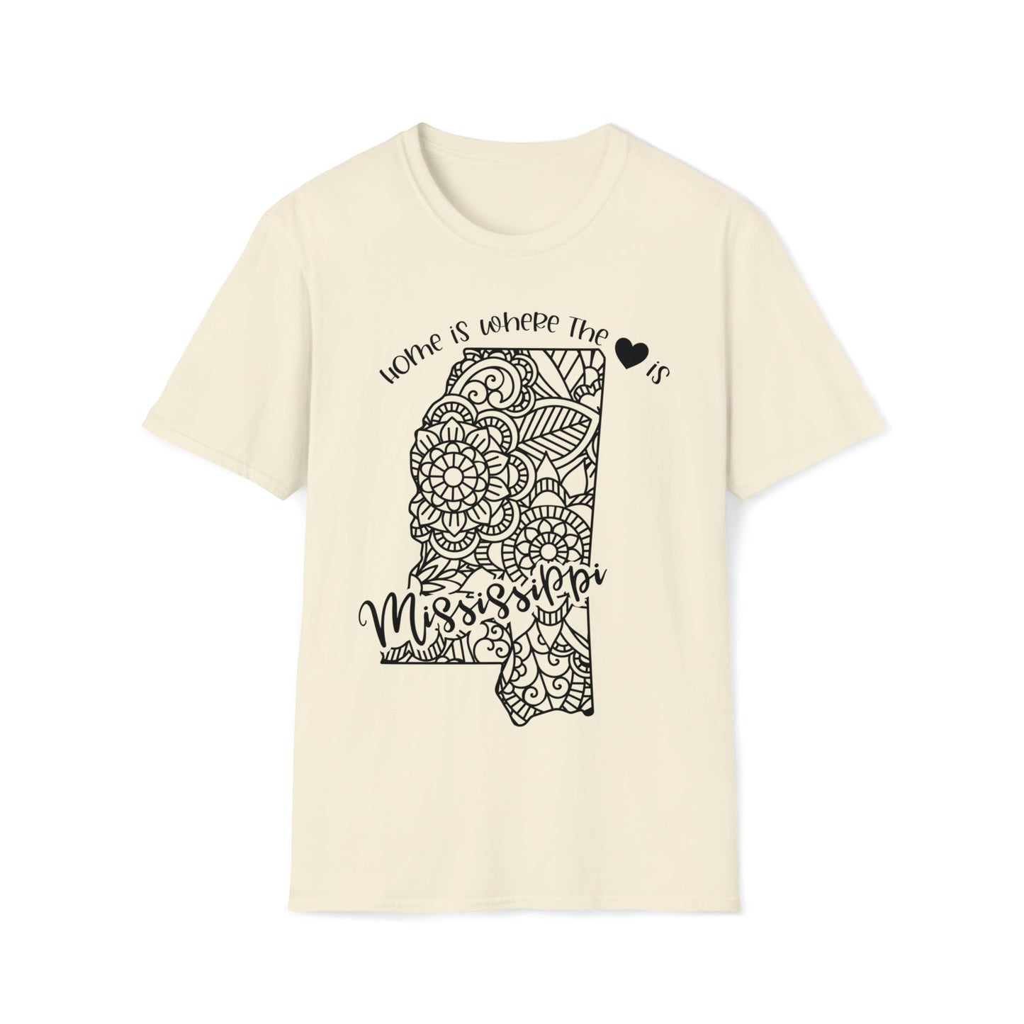 Mississippi is Where the Heart is T-Shirt - HMDesignStudioUS