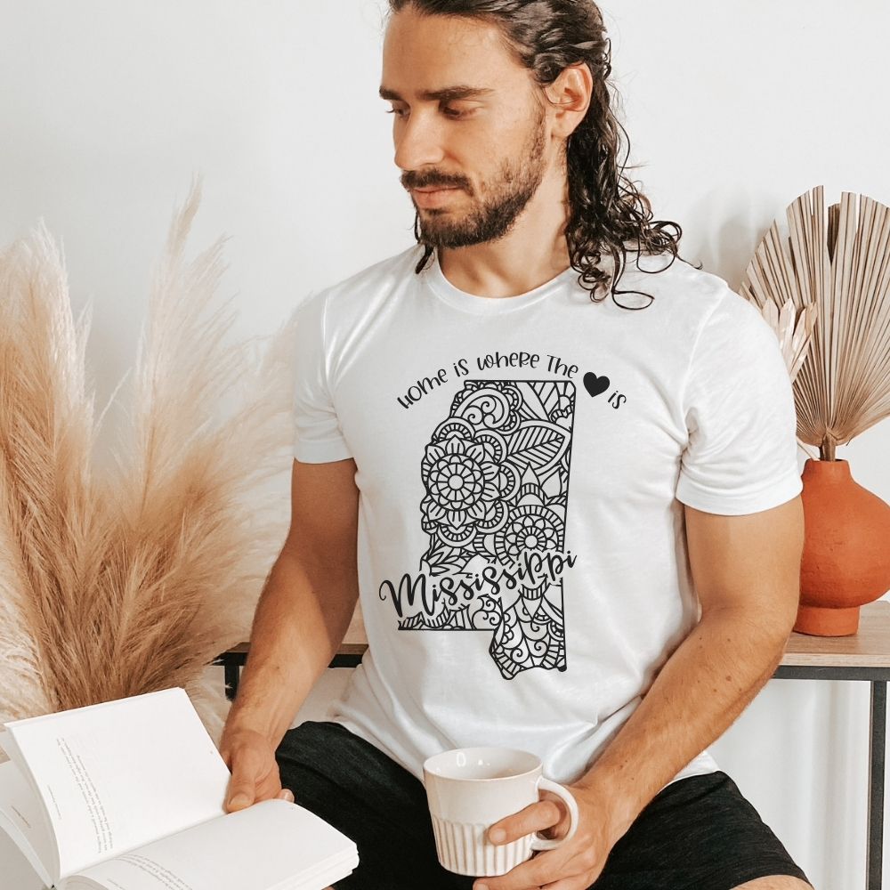 Mississippi is Where the Heart is T-Shirt - HMDesignStudioUS