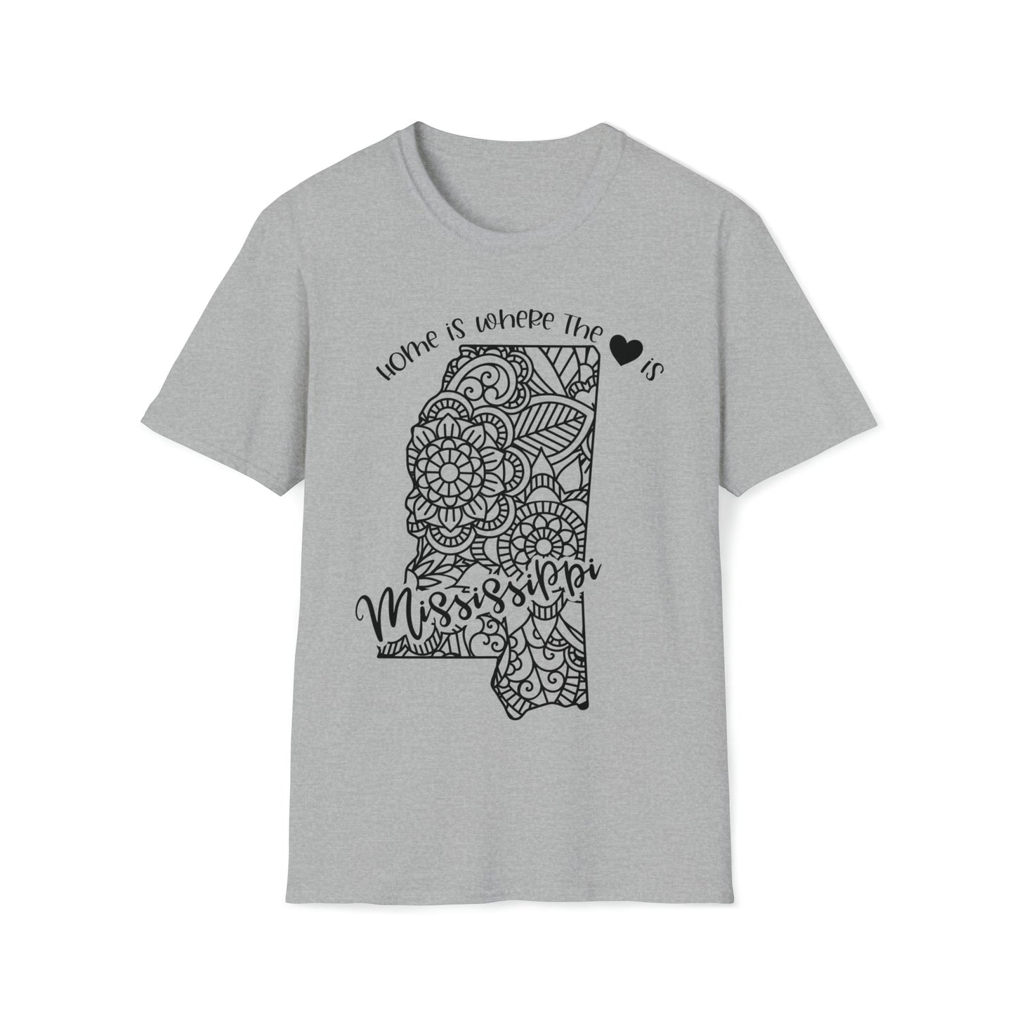 Mississippi is Where the Heart is T-Shirt - HMDesignStudioUS
