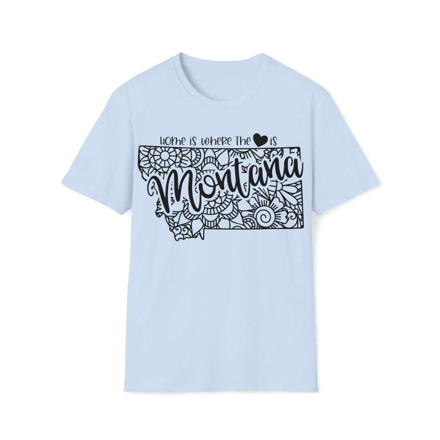 Montana is Where the Heart is T-Shirt - HMDesignStudioUS