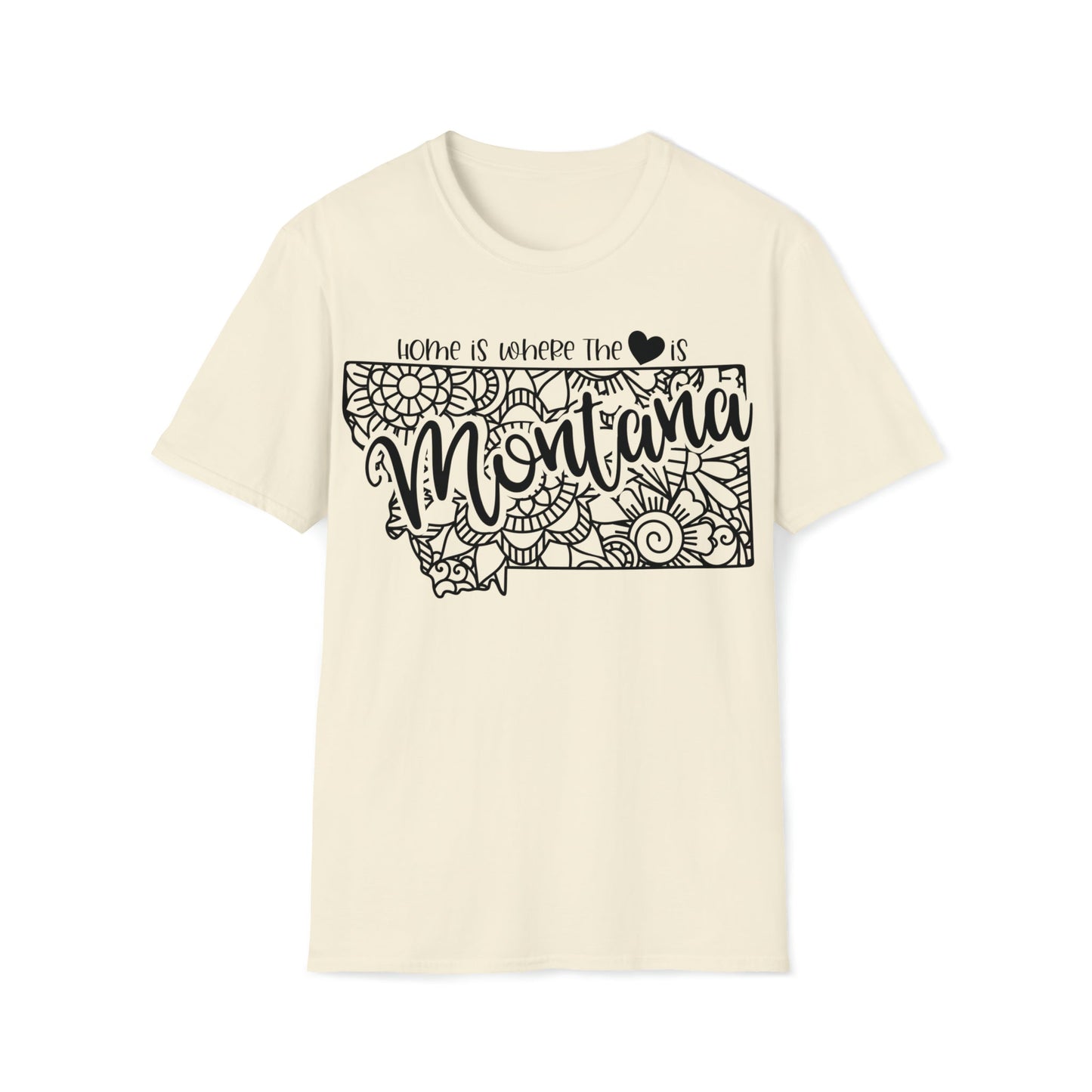 Montana is Where the Heart is T-Shirt - HMDesignStudioUS