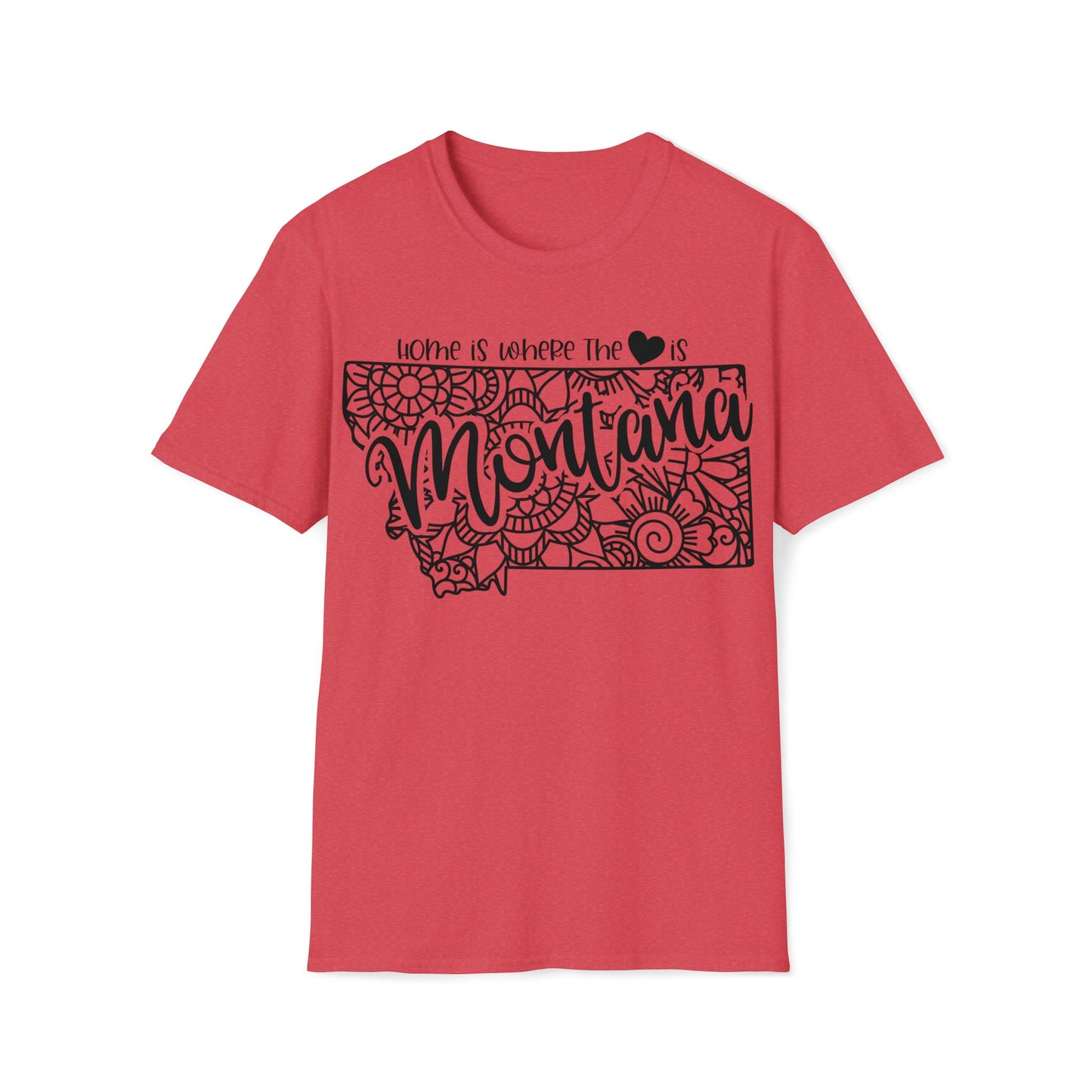 Montana is Where the Heart is T-Shirt - HMDesignStudioUS