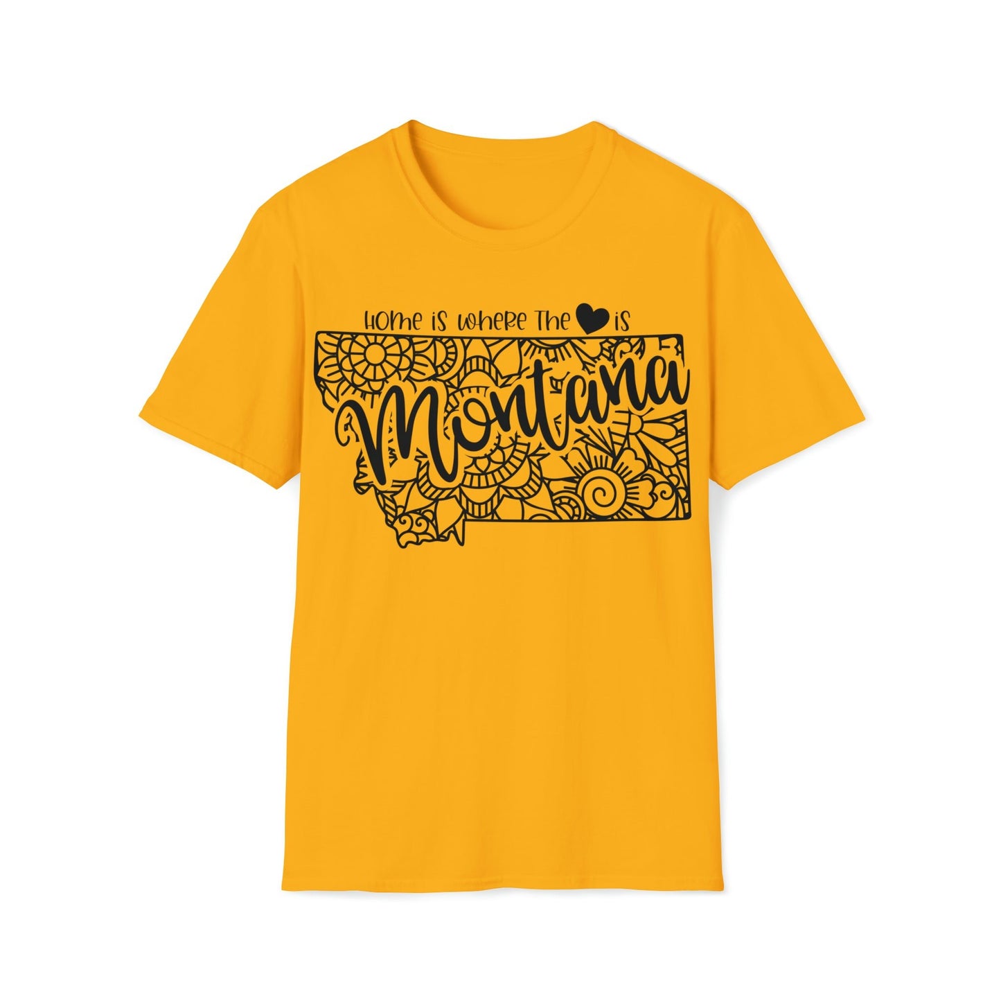 Montana is Where the Heart is T-Shirt - HMDesignStudioUS