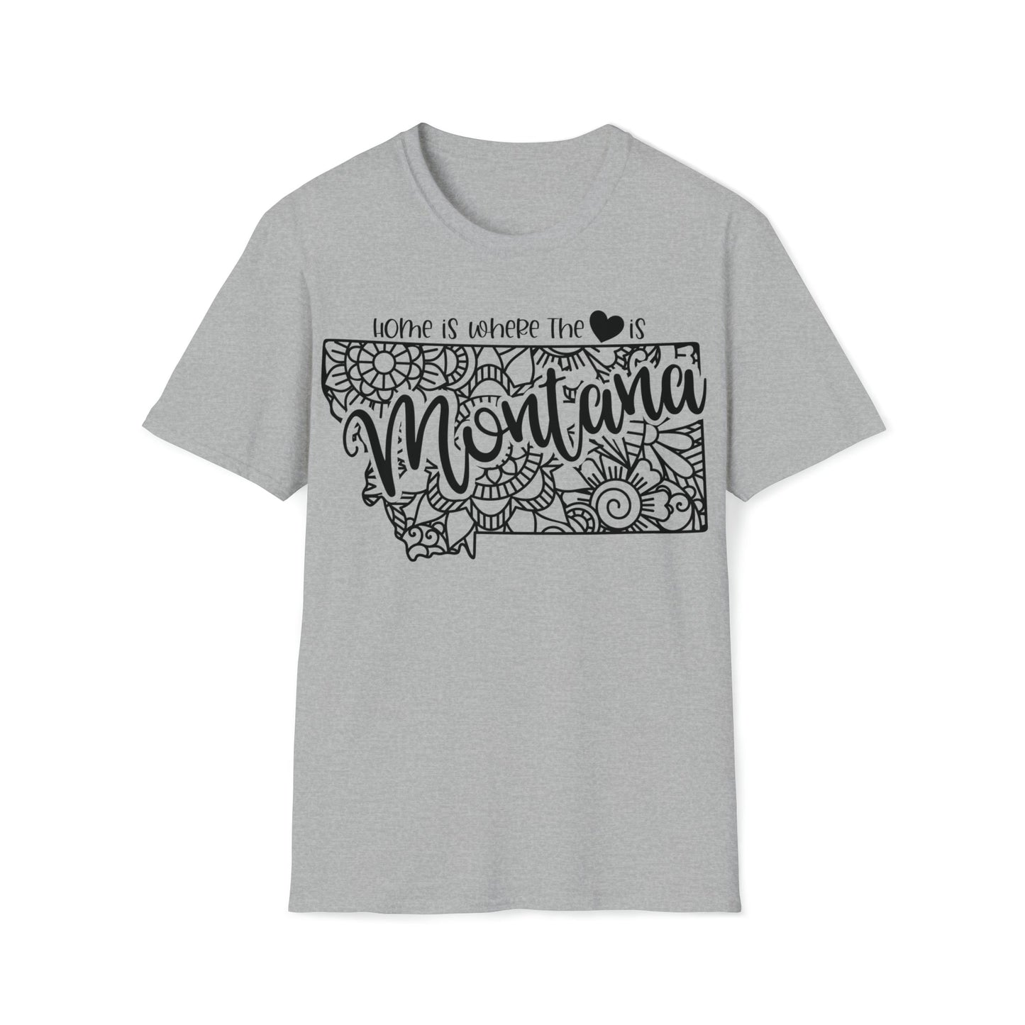 Montana is Where the Heart is T-Shirt - HMDesignStudioUS