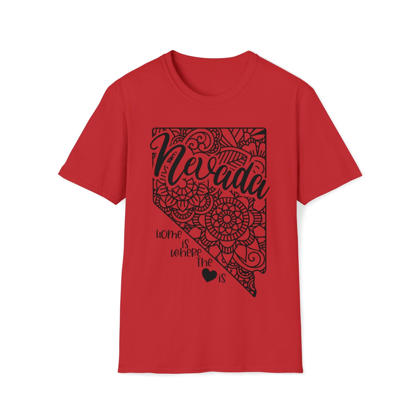 Nevada is Where the Heart is T-Shirt - HMDesignStudioUS