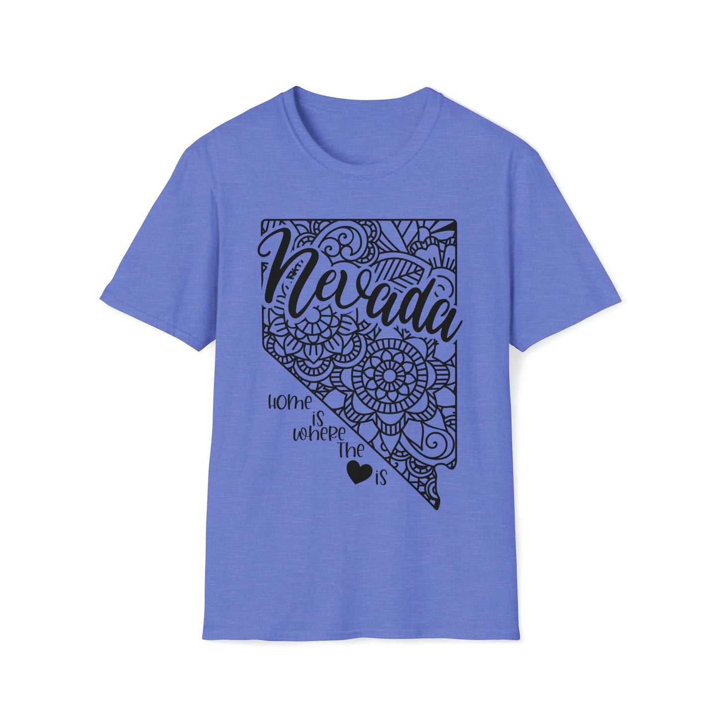 Nevada is Where the Heart is T-Shirt - HMDesignStudioUS