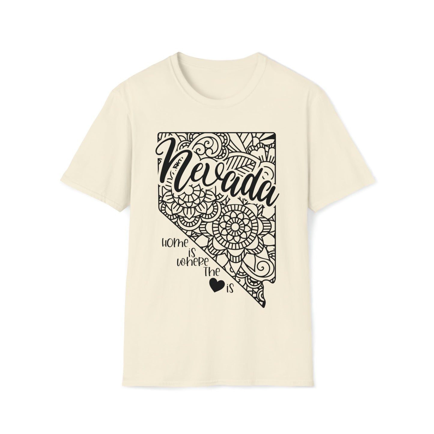 Nevada is Where the Heart is T-Shirt - HMDesignStudioUS