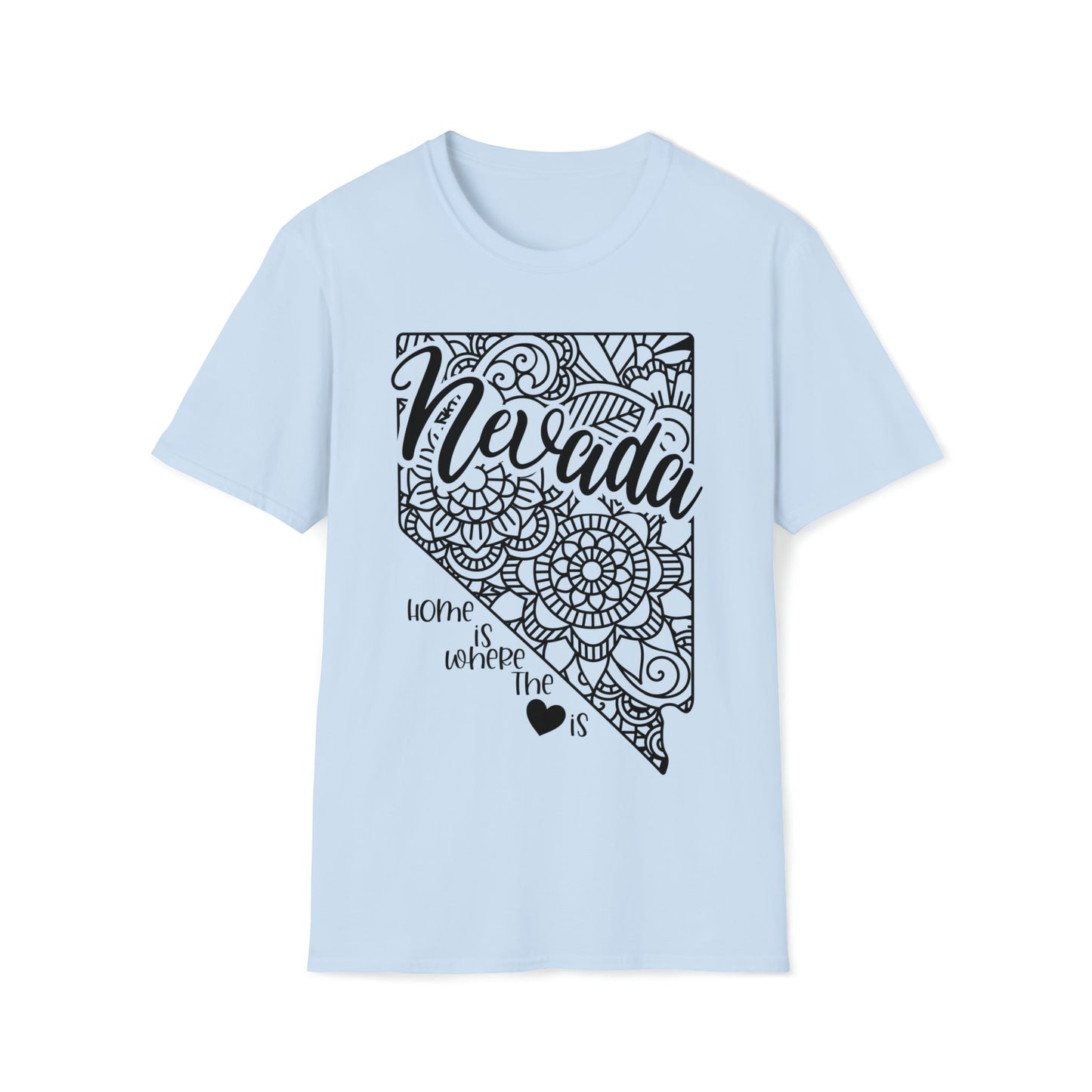 Nevada is Where the Heart is T-Shirt - HMDesignStudioUS