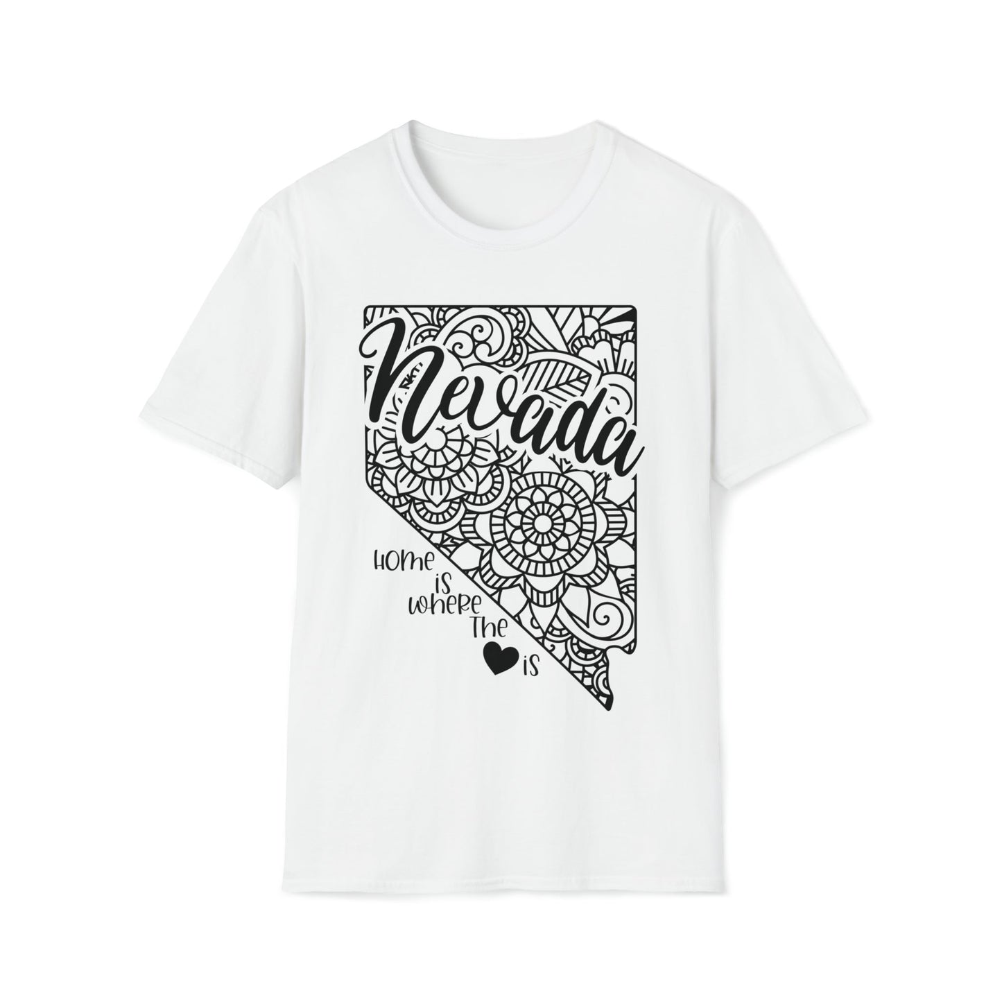 Nevada is Where the Heart is T-Shirt - HMDesignStudioUS