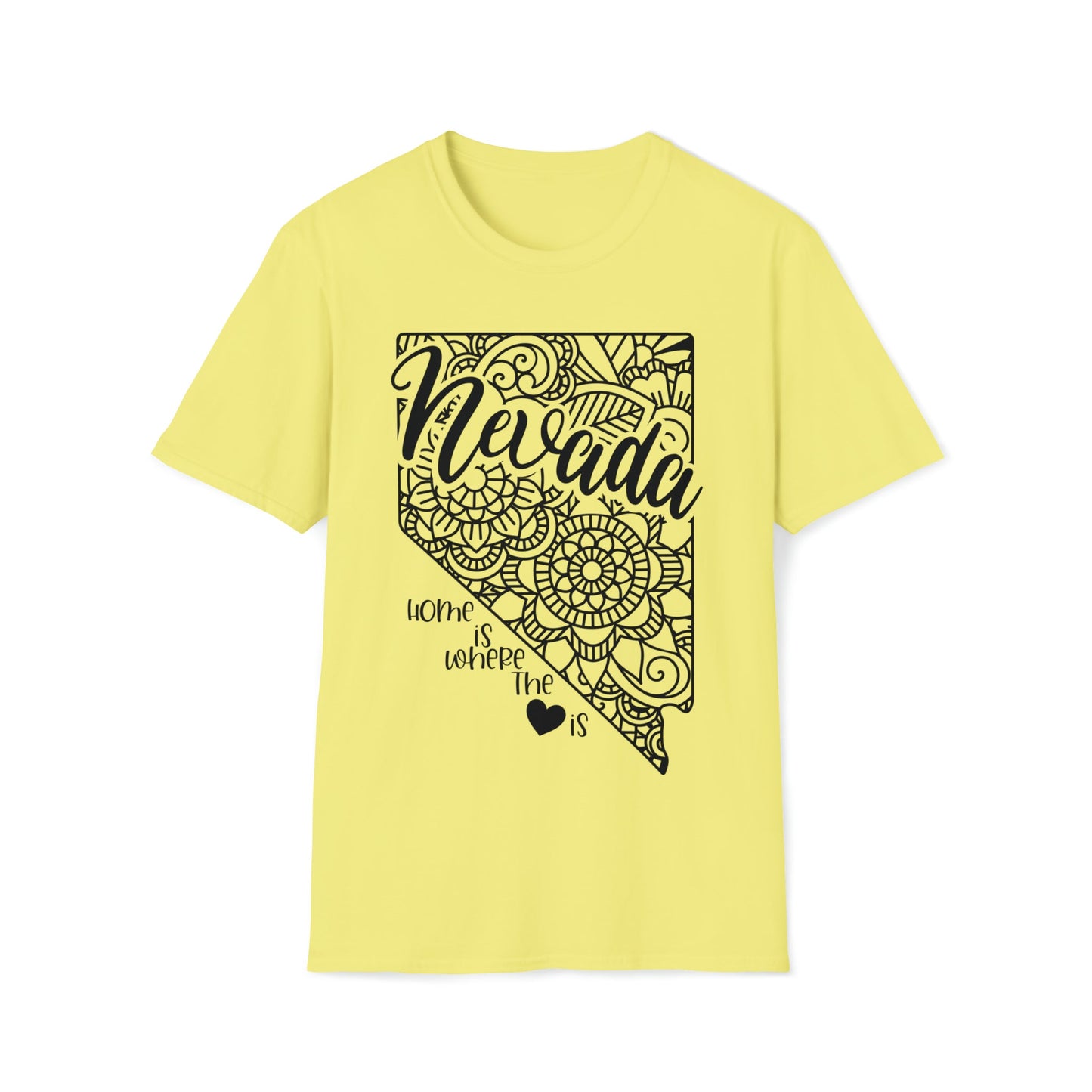 Nevada is Where the Heart is T-Shirt - HMDesignStudioUS