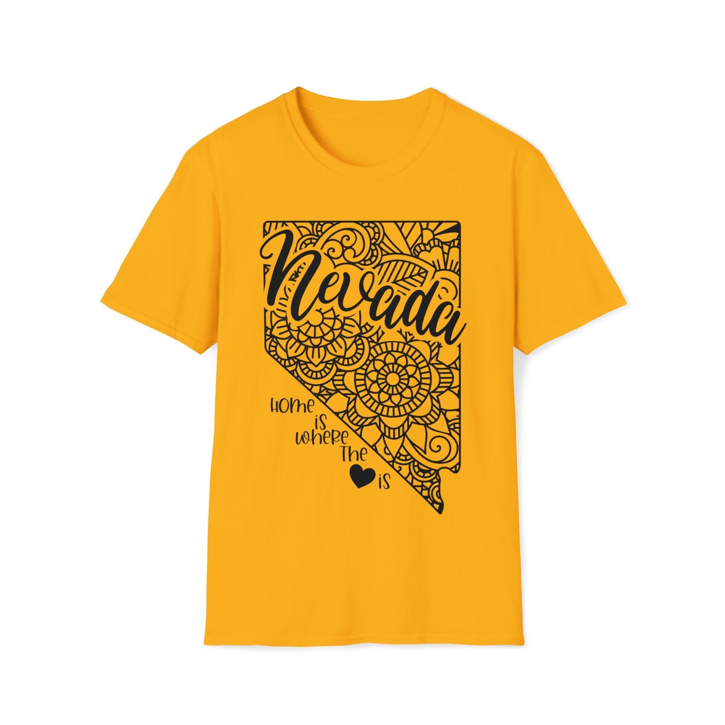 Nevada is Where the Heart is T-Shirt - HMDesignStudioUS